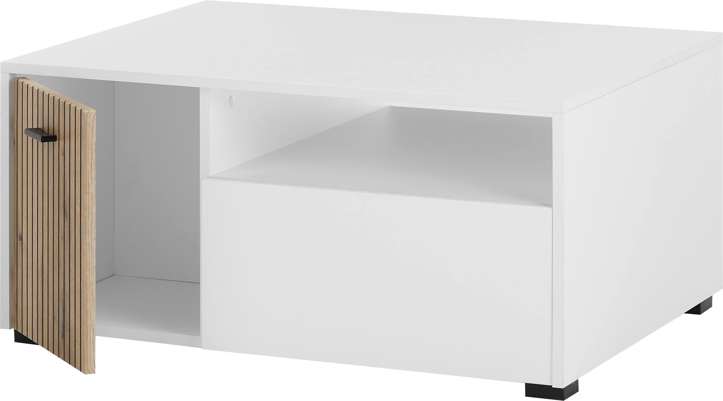 INOSIGN Salontafel Hudson in moderne trendkleur, handgrepen van metaal (zwart), breedte 90 cm