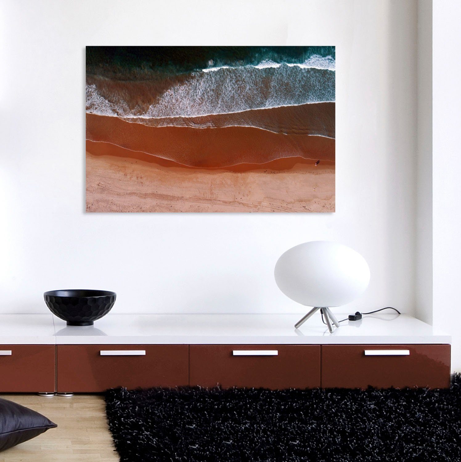 queence Artprint op acrylglas Strand Fine Art-print in galeriekwaliteit