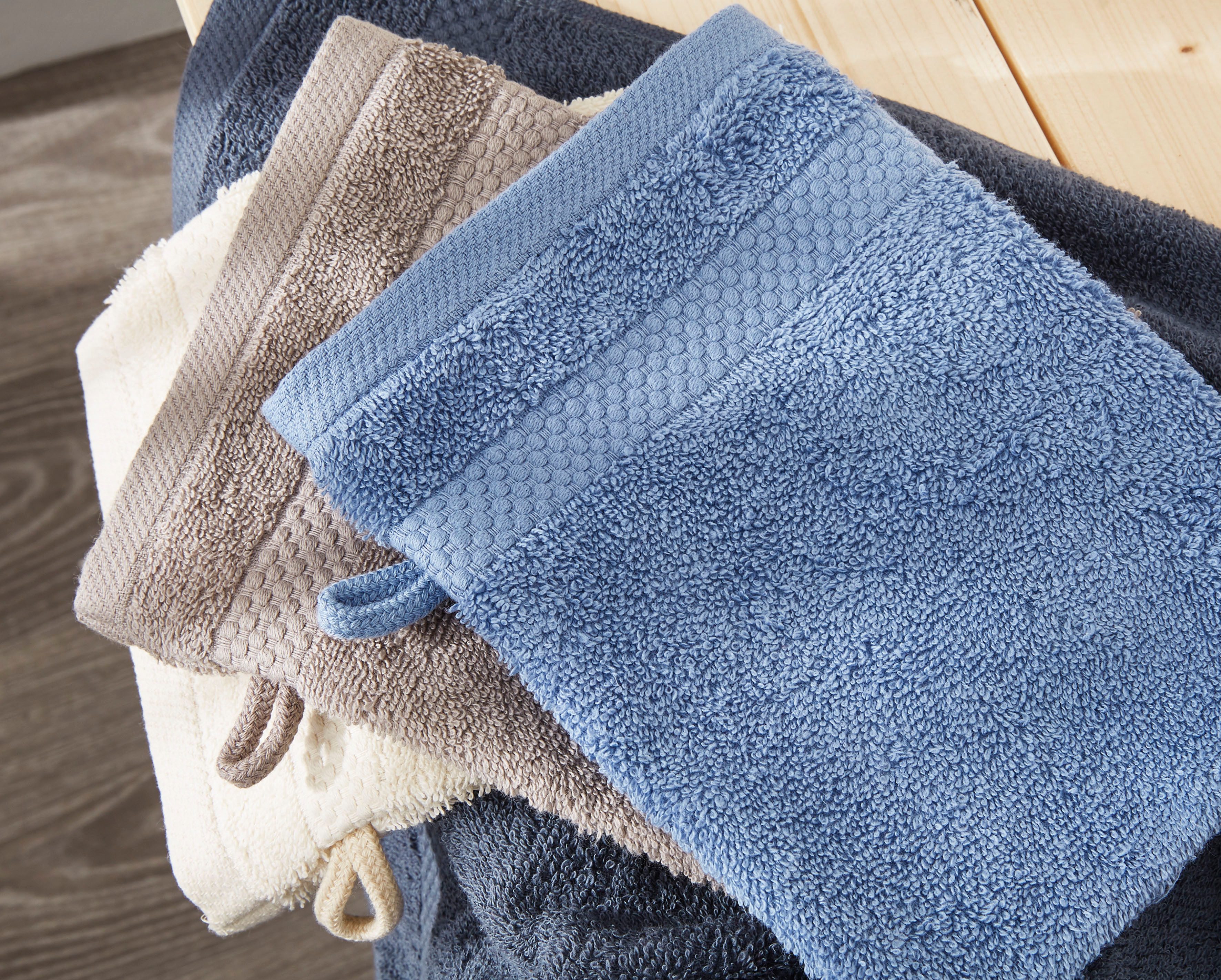 Dyckhoff Washandje Planeet 450 g/m², van 100% katoen, drogerbestendig (set, 6 stuks)