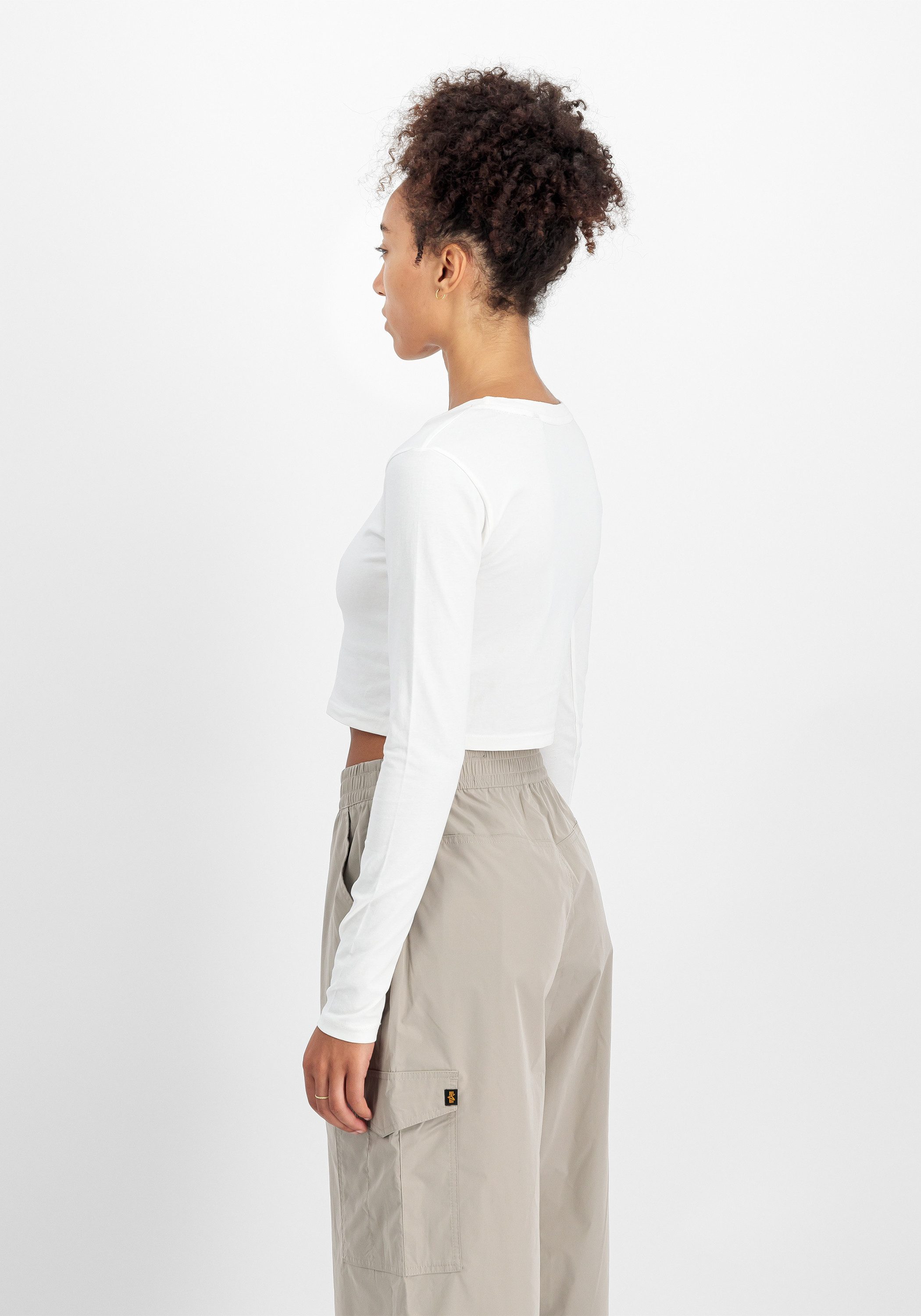 Alpha Industries Sweater Alpha Industries Women - Longsleeves Basic Cropped Longsleeve W