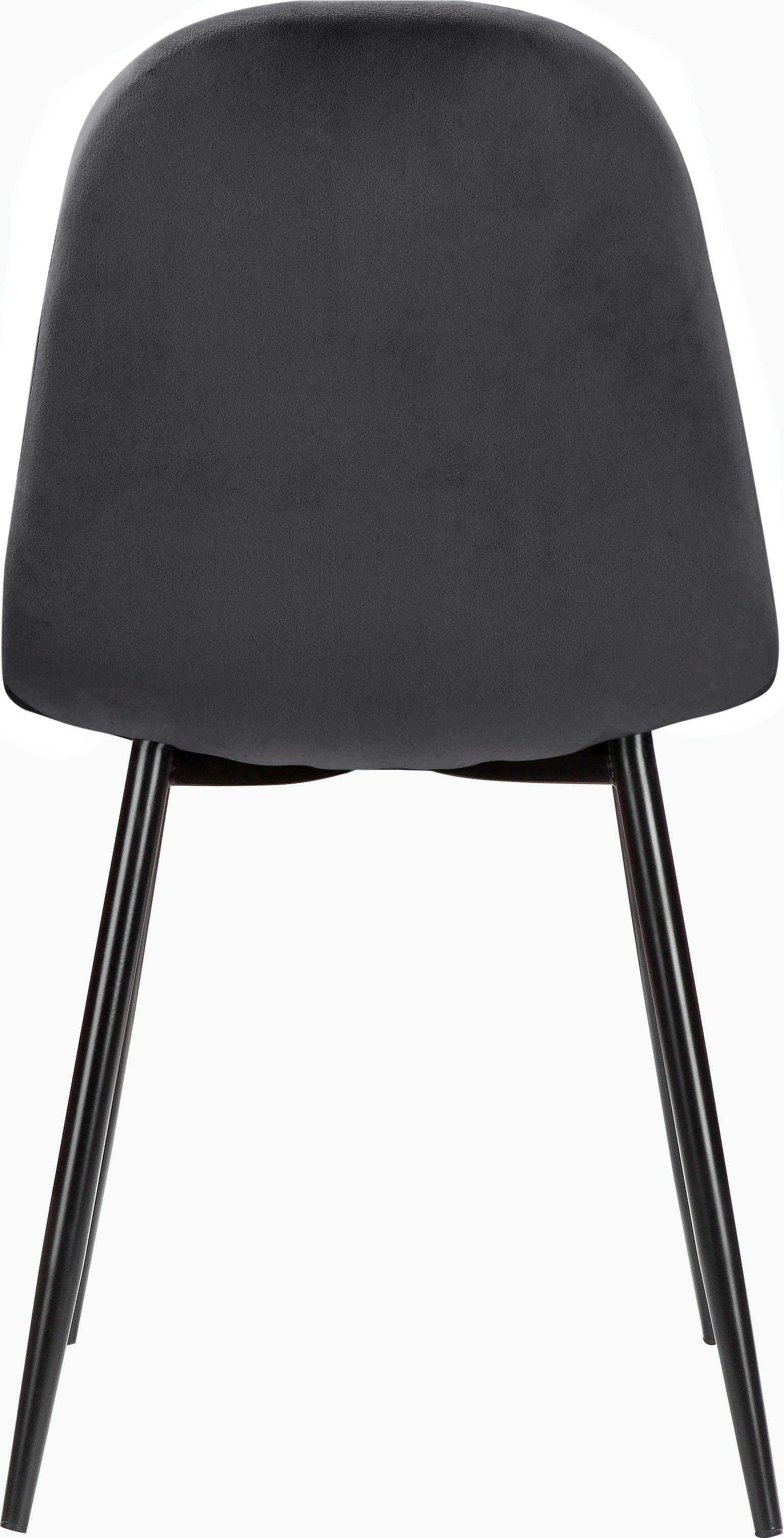 Leonique Eethoek Eadwine, TOPSELLER! Tafel plus 4 stoelen, zitgroep bestaande uit eettafel 160 cm en 4 eetkamerstoelen, gestoffeerde stoelen (set, 5-delig)