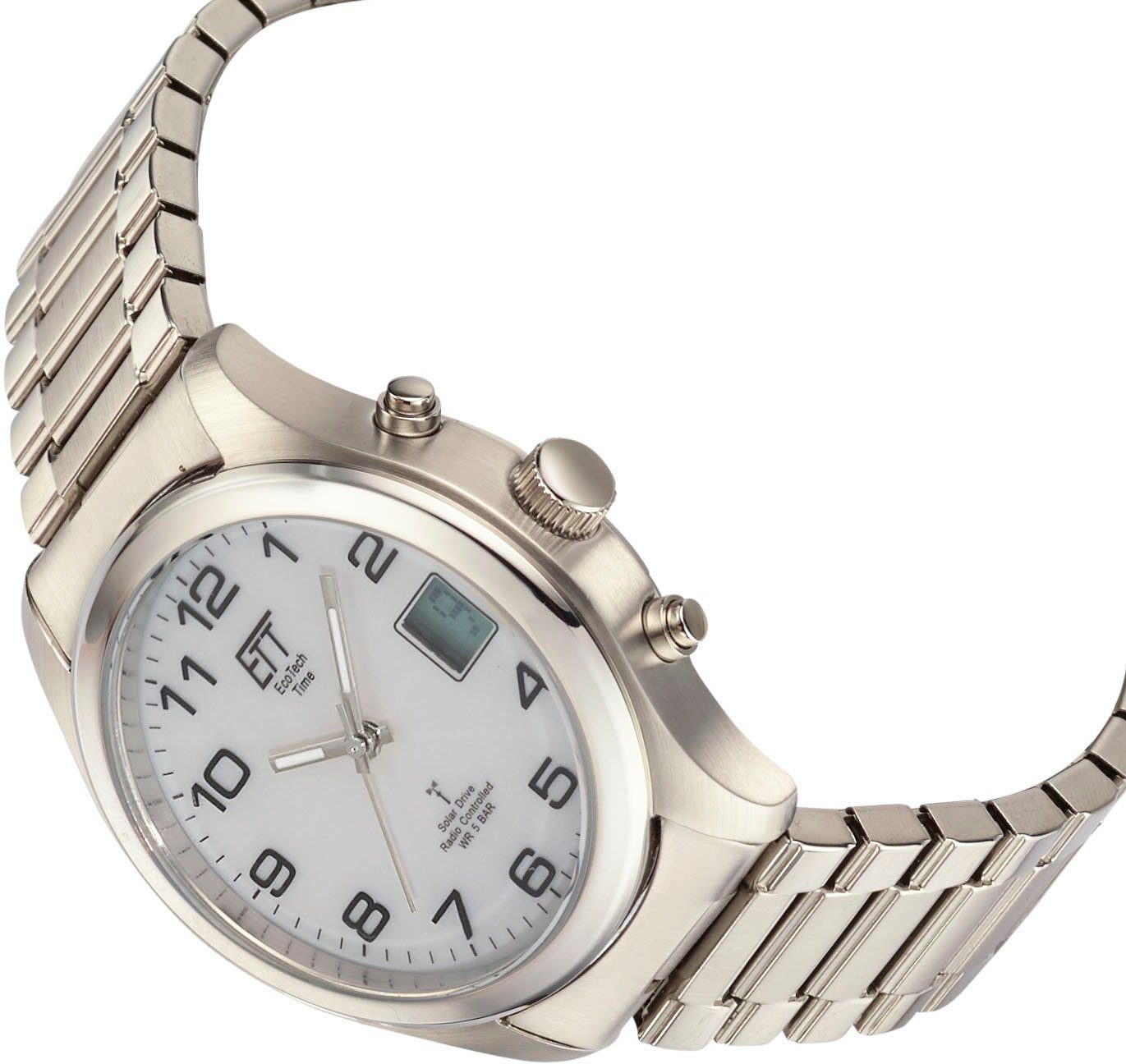 ETT Radiografisch horloge Basic Polshorloge, herenhorloge, solar, datum, flexband, trekband