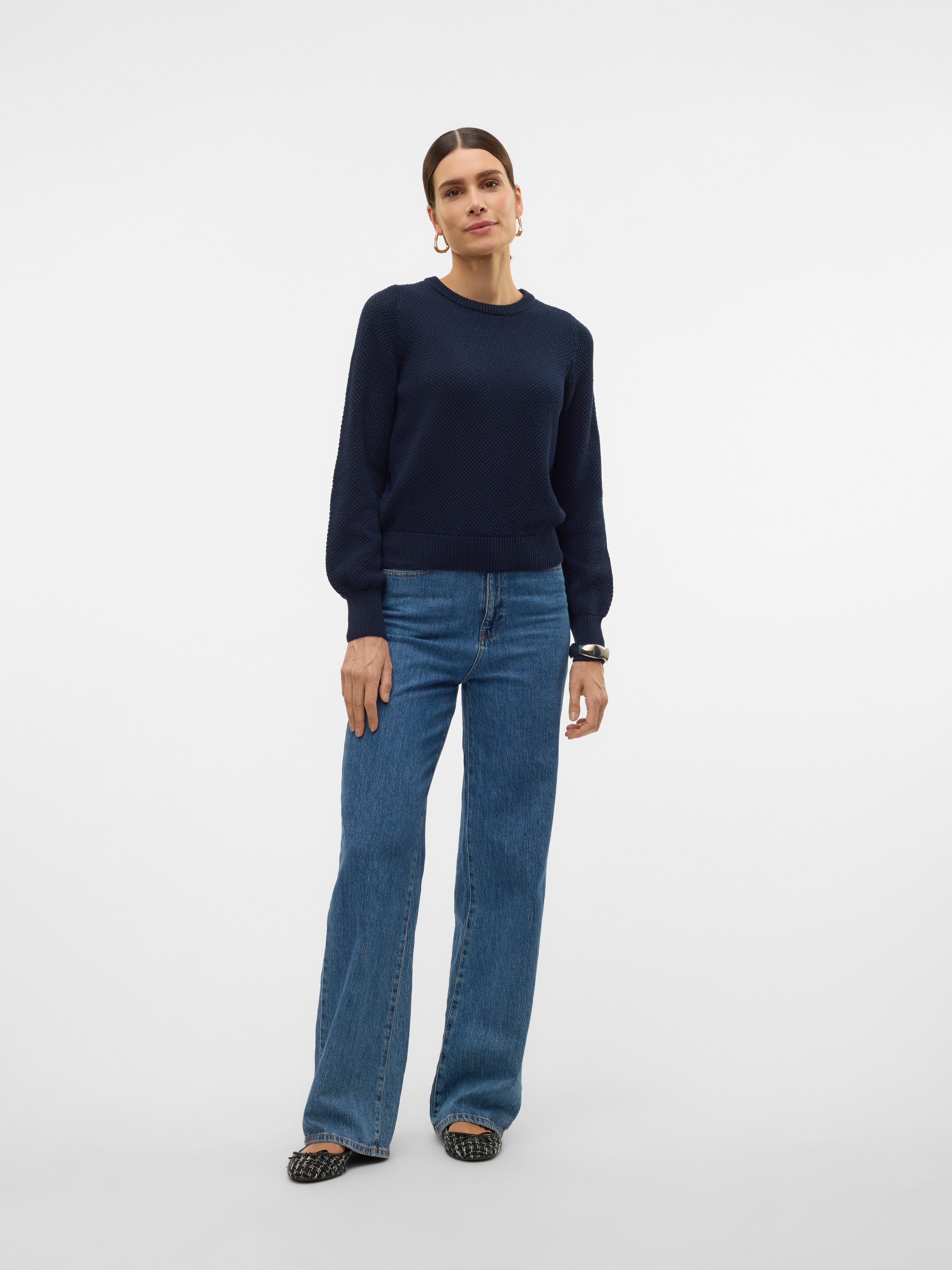 Vero Moda Trui met ronde hals VMAMAZING LS O-NECK PULLOVER BOO