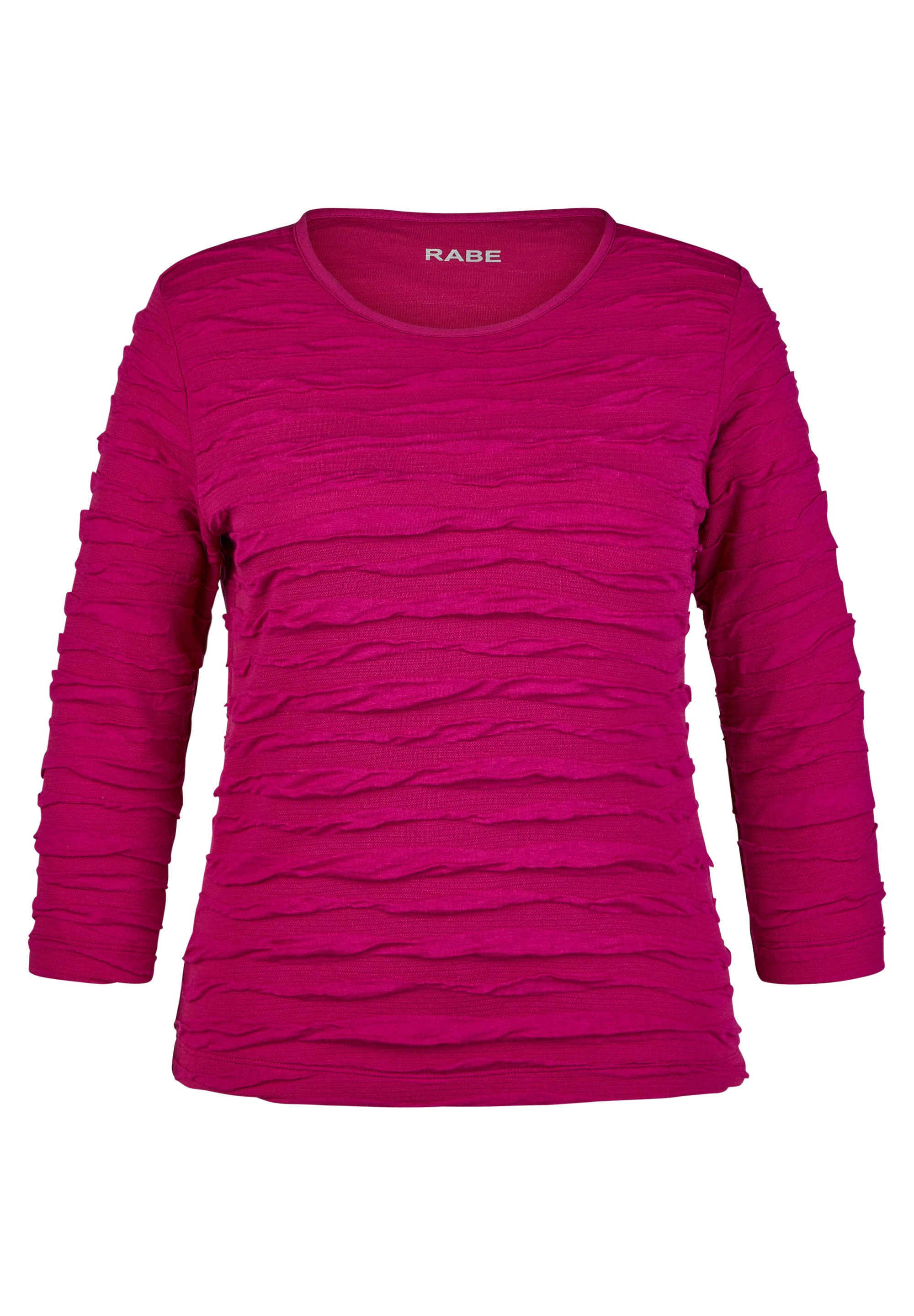 Rabe Shirt met 3/4 mouwen met golfstructuur