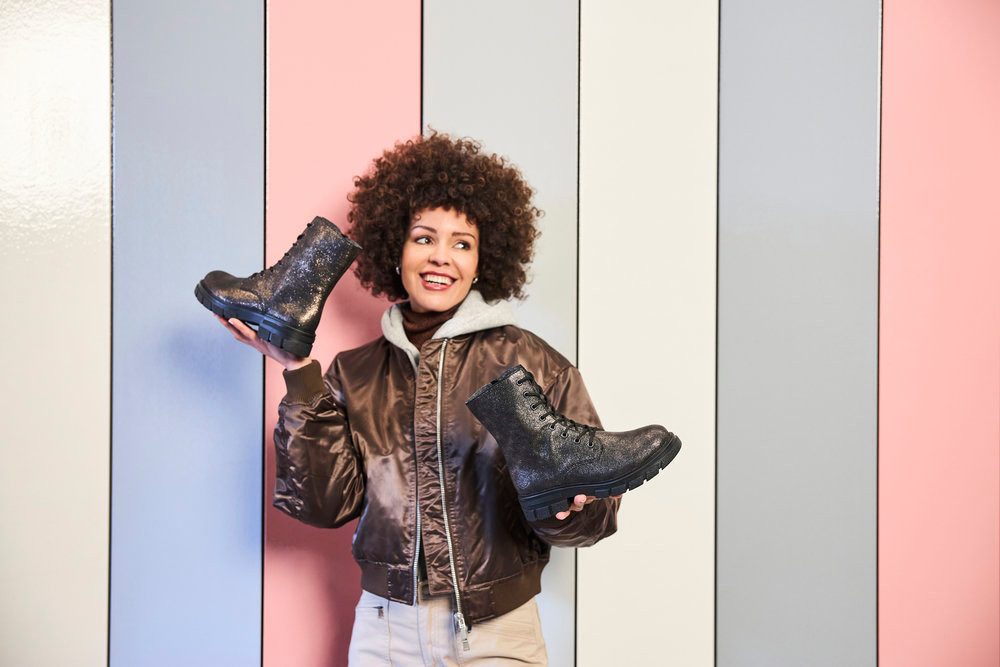 Rieker Veterschoenen enkellaars, hakken, met extra binnenrits