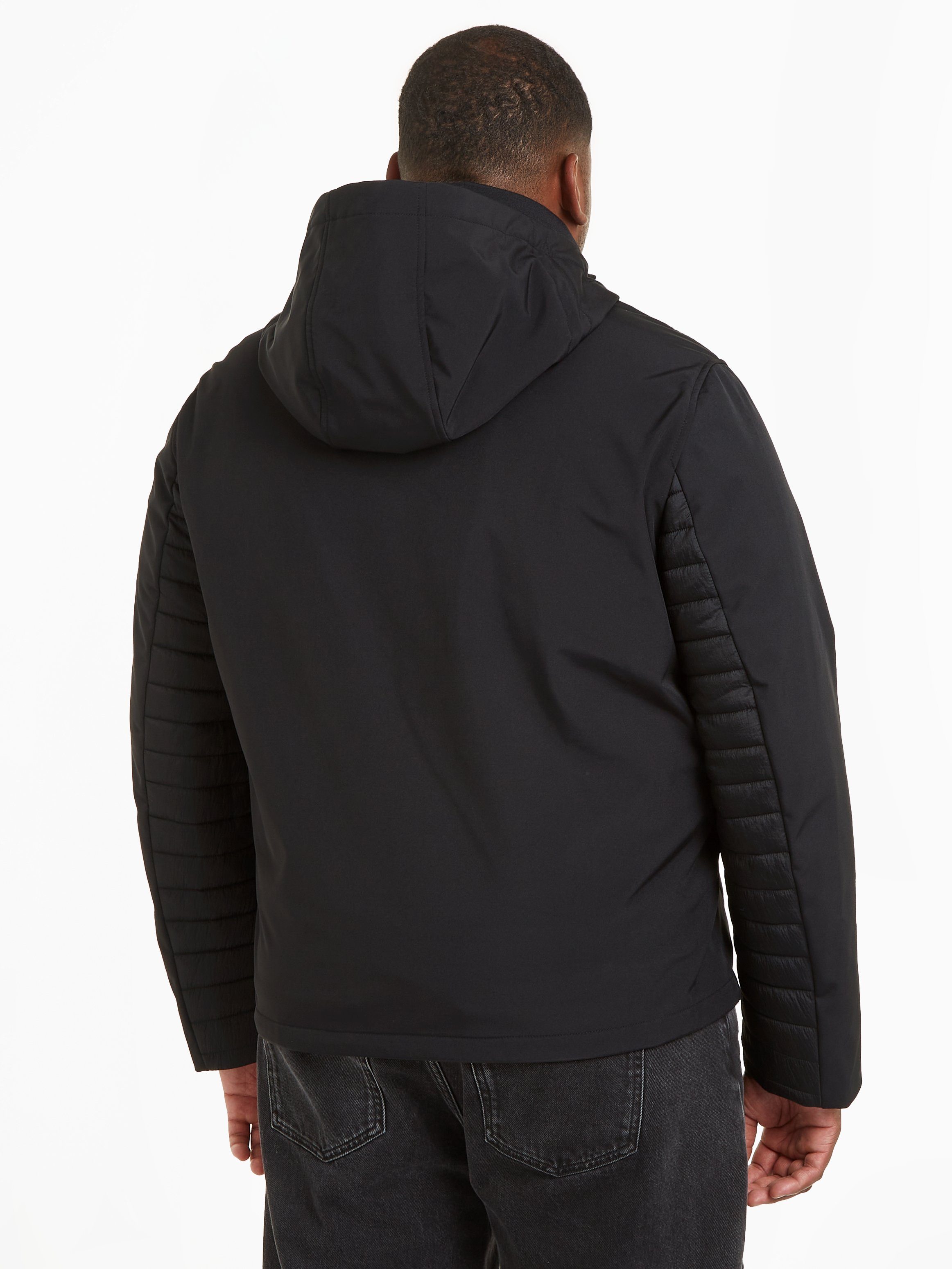 Calvin Klein Outdoorjack BT_QUILTED MIX MEDIA JACKET HOOD
