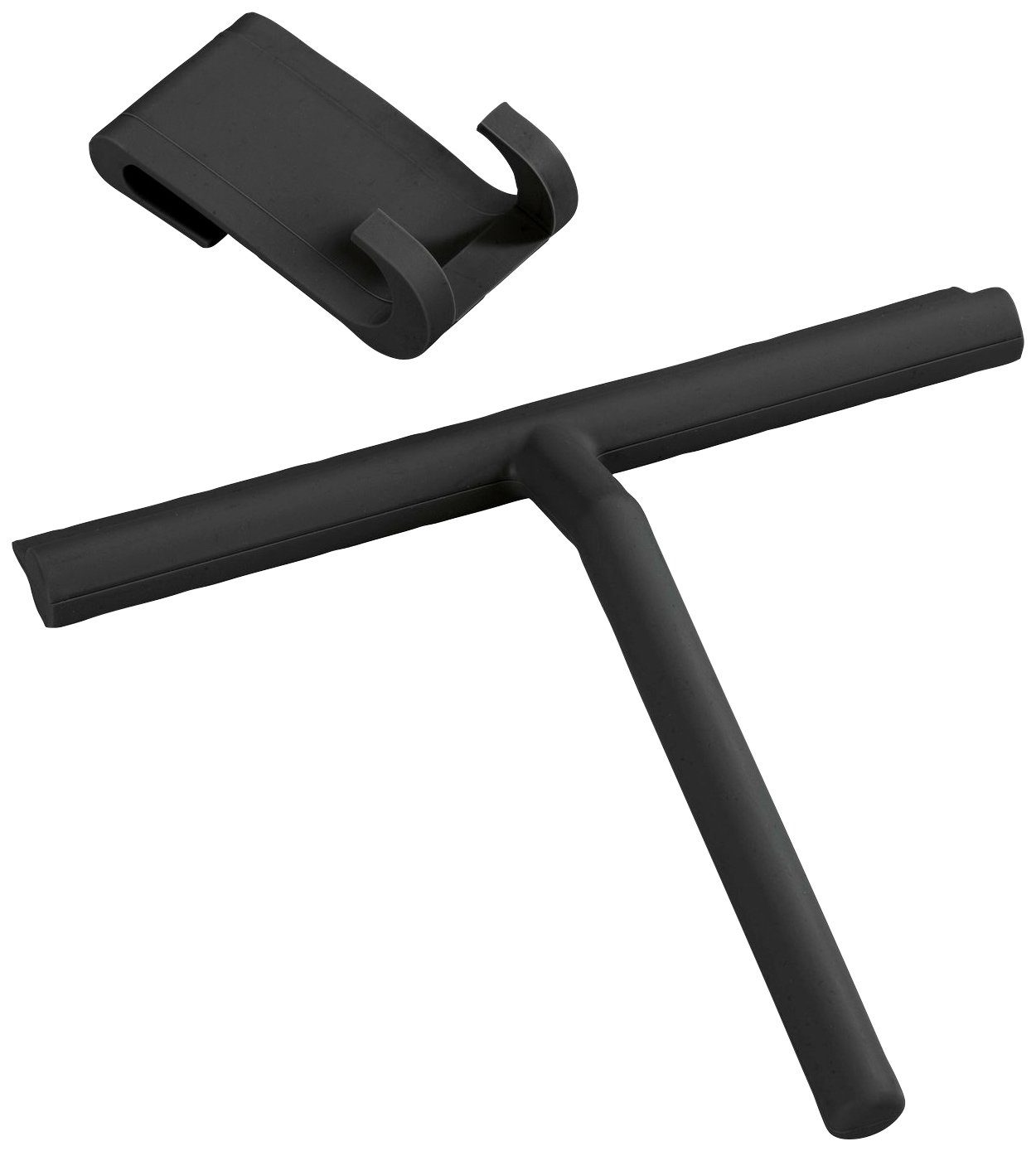 WENKO Douchewisser Mola Badkamerwisser silicone, zwart