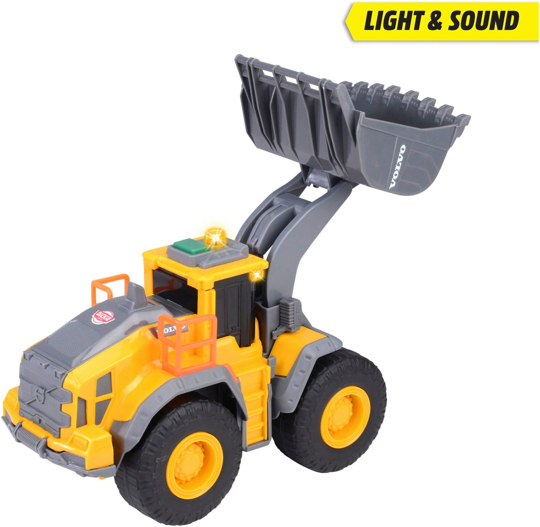 Dickie Toys Speelgoed-shovel Volvo Wheel Loader met licht en geluid