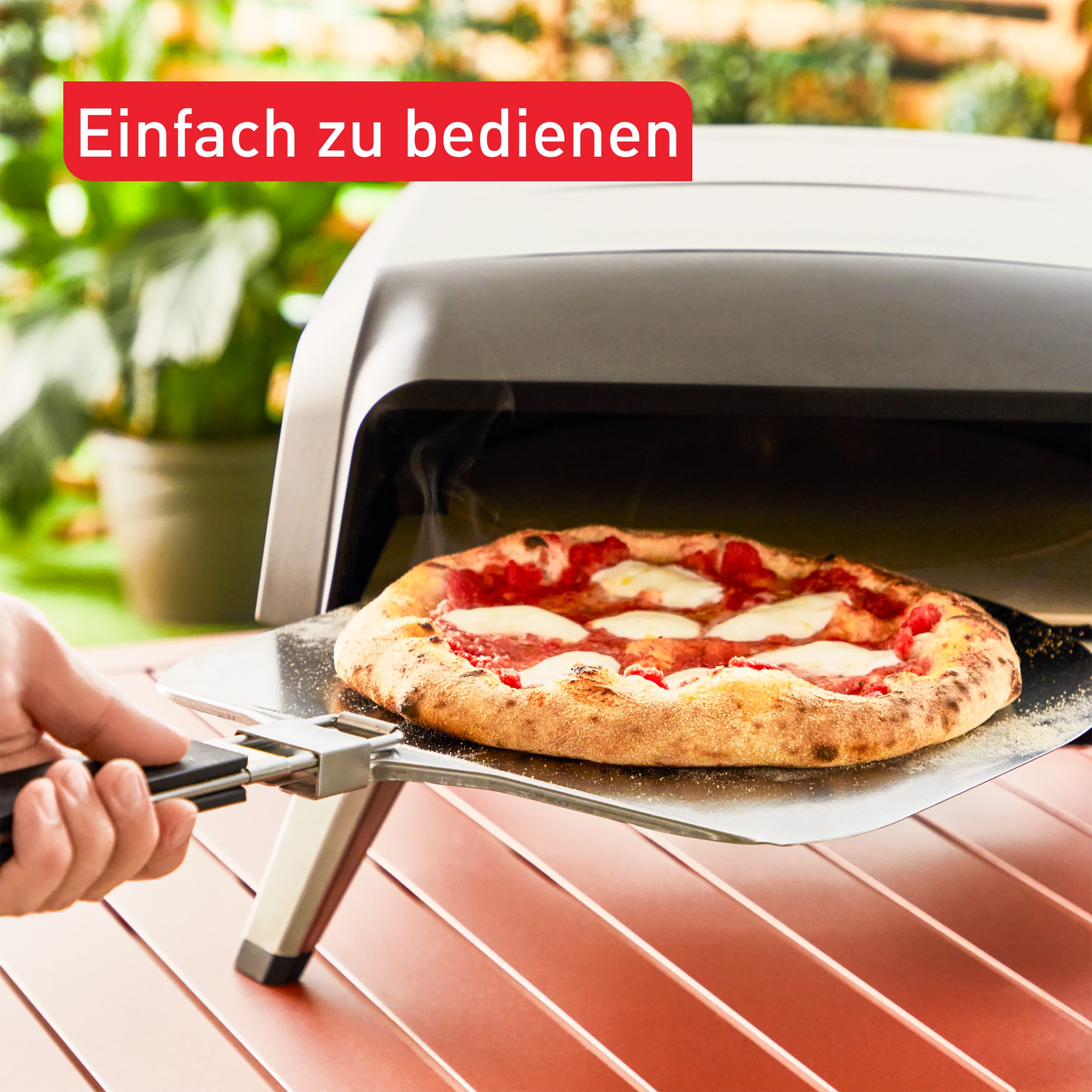 Tefal Pizza-oven JM4130 Pizza Pronto met draaiende pizzasteen en pizzaschop