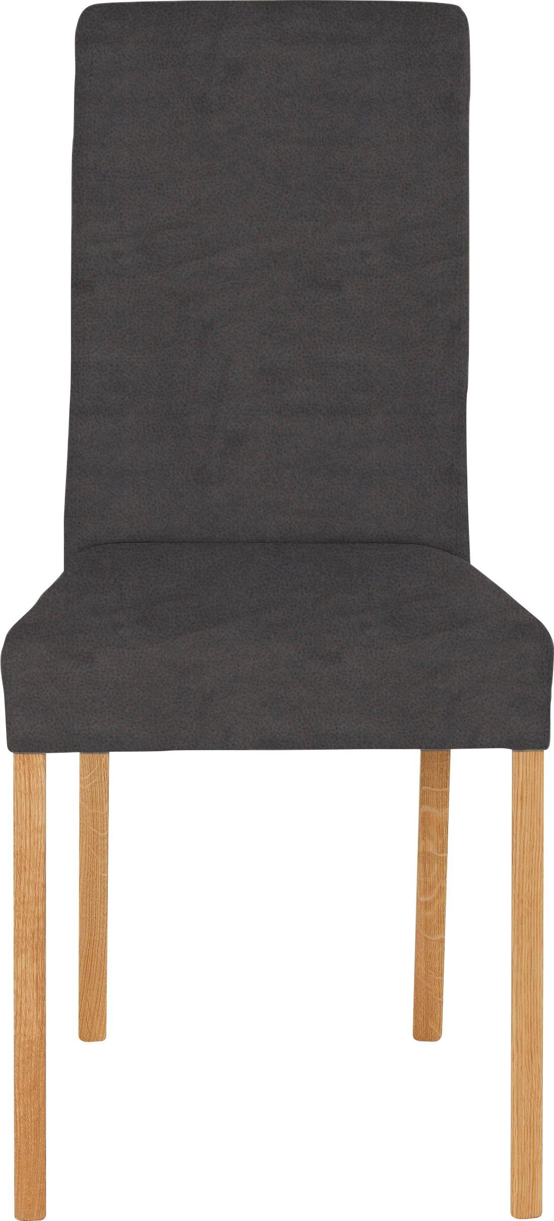Home affaire Stoel met 4 poten Bologna Frame van massief hout (set)