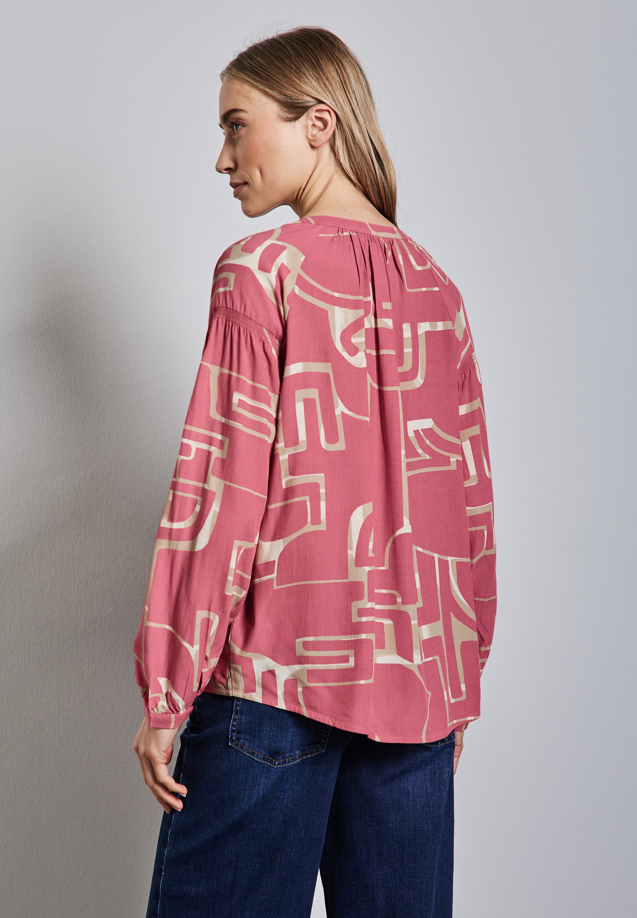 STREET ONE Blouse met lange mouwen met print all-over