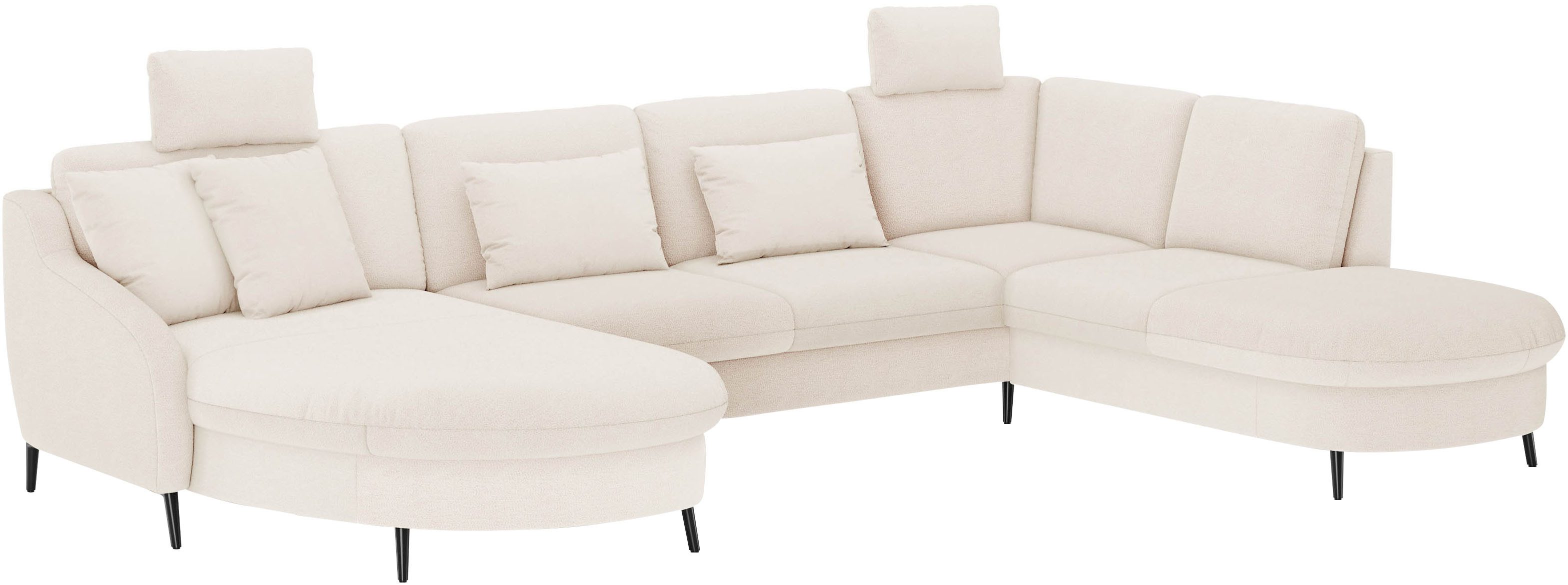 sit&more Zithoek Soul U-model optioneel met bed en bedlade