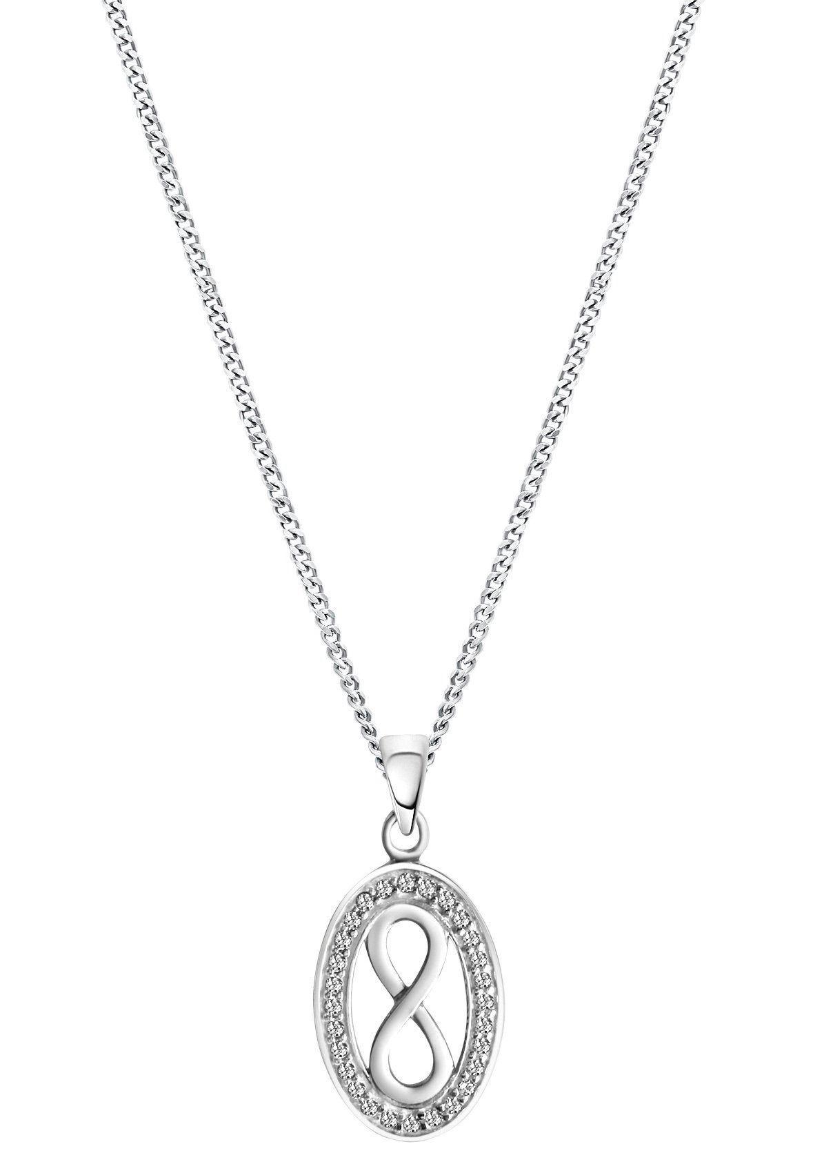 Firetti Ketting met hanger Sieraad cadeau zilverkleur 925 halssieraad halsketting panzerketting dames kettingen zilver(kleur)