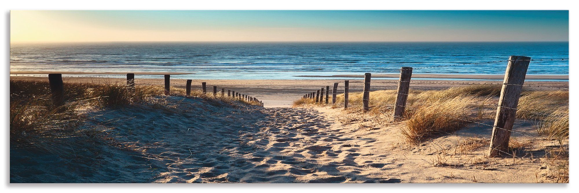 Artland Keukenwand Weg naar het Noordzeestrand zonsondergang zelfklevend in vele maten - spatscherm keuken achter kookplaat en spoelbak als wandbescherming tegen vet, water en vuil