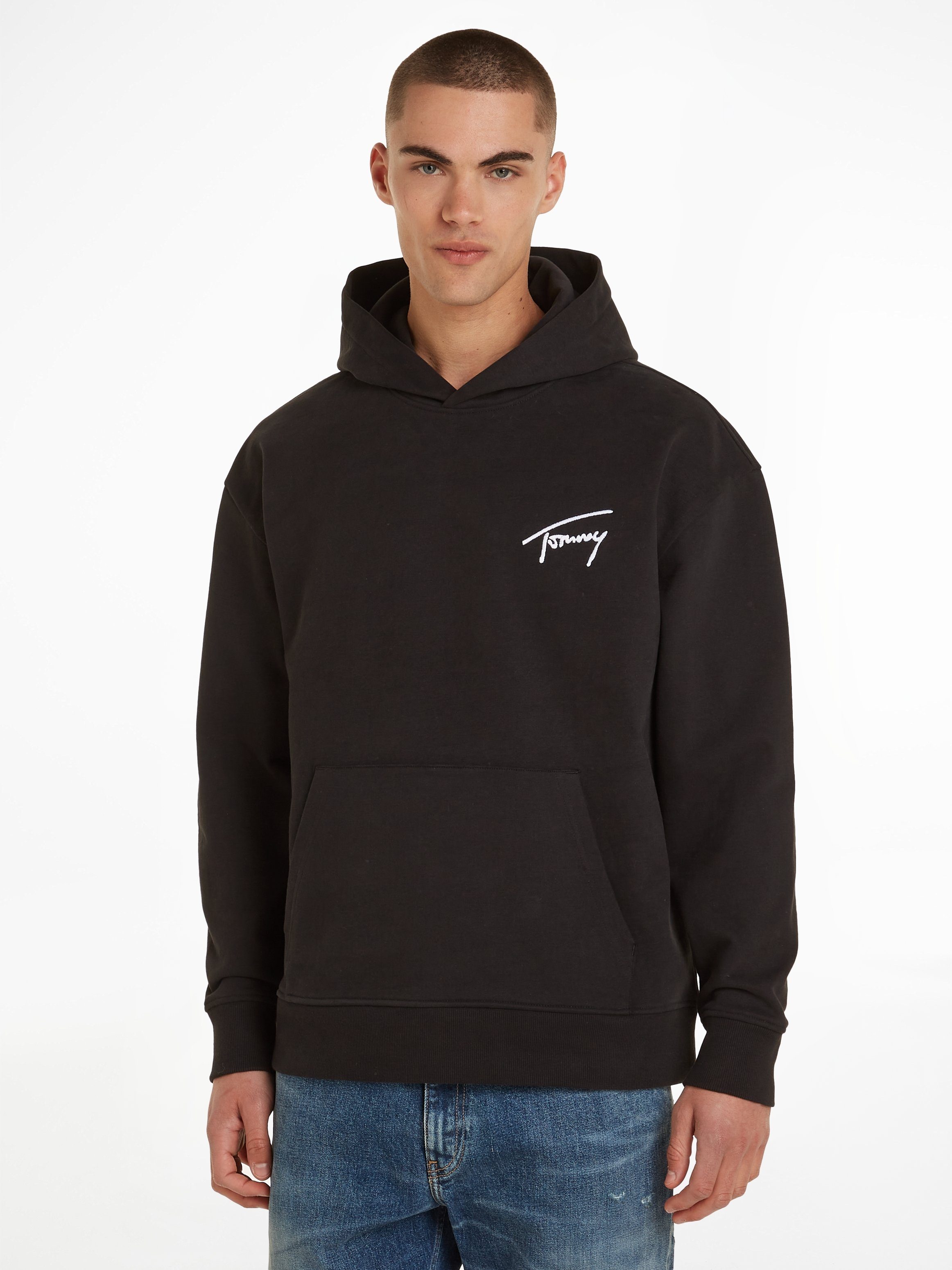 TOMMY JEANS Hoodie TJM RLX SIGNATURE HOODIE EXT met geborduurd handtekening-logo