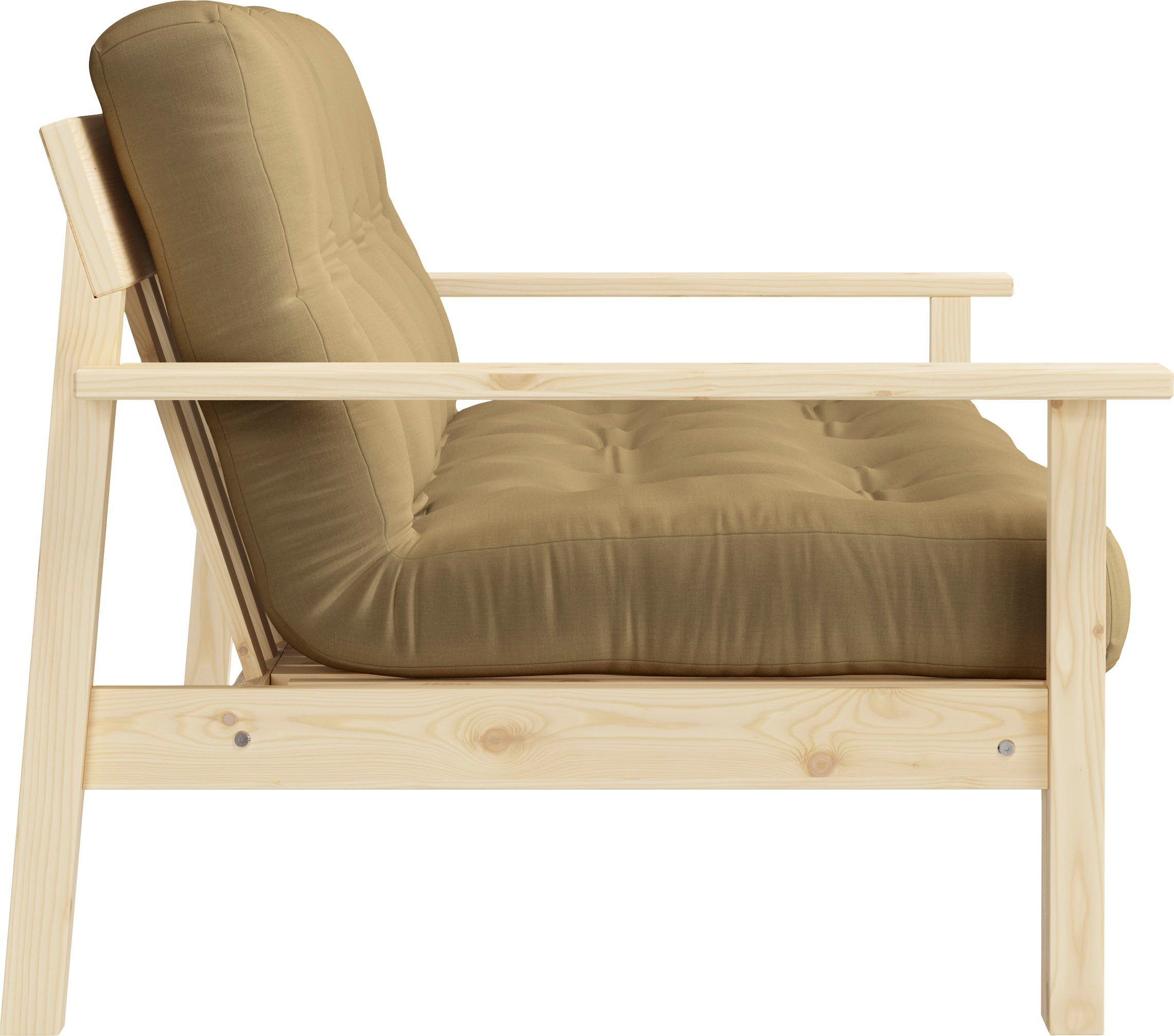 Karup Slaapbank Unwind Met houtstructuur, incl. futonmatras, ligoppervlak 130x190 cm