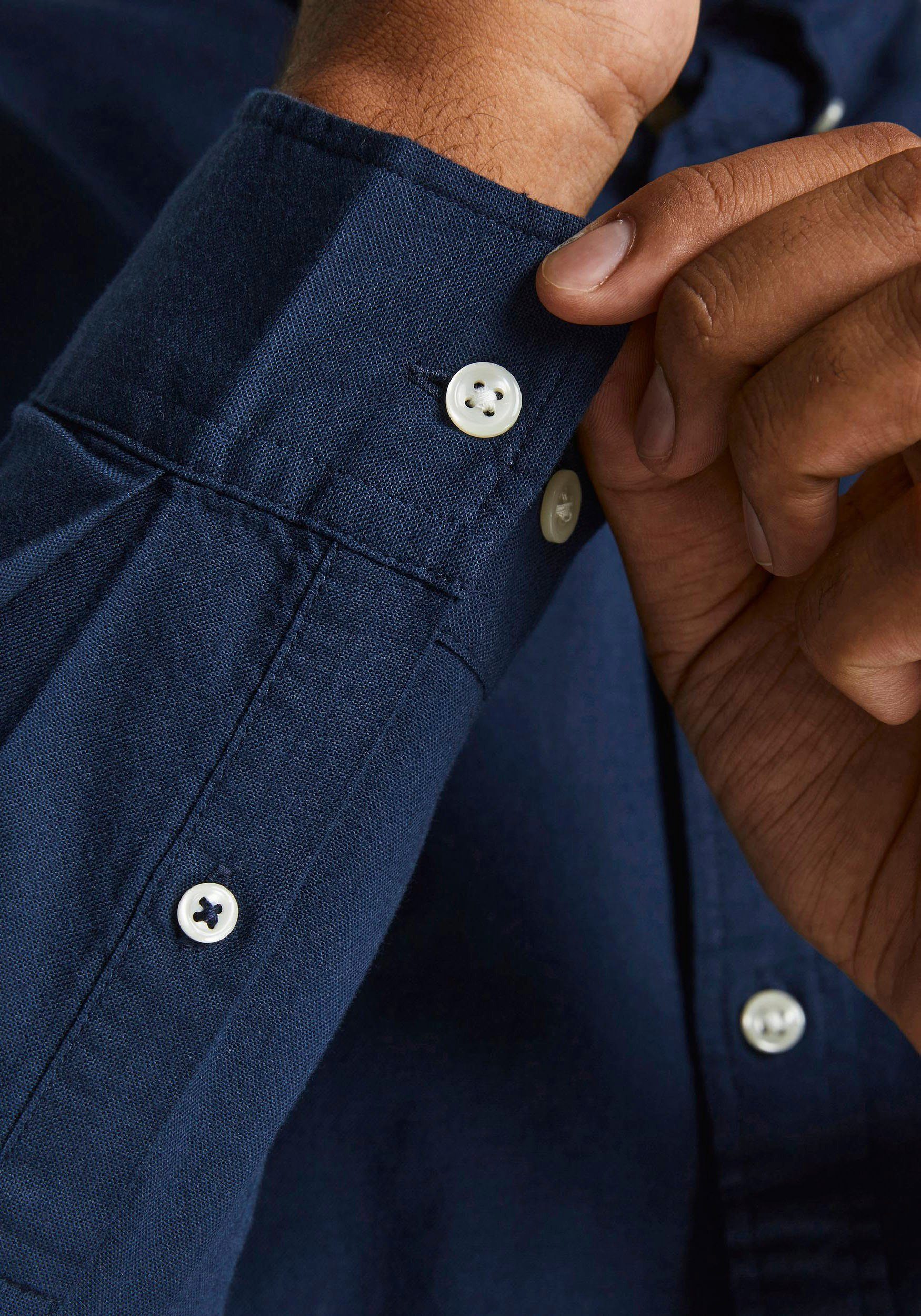 Jack & Jones PlusSize Overhemd met lange mouwen OXFORD SHIRT