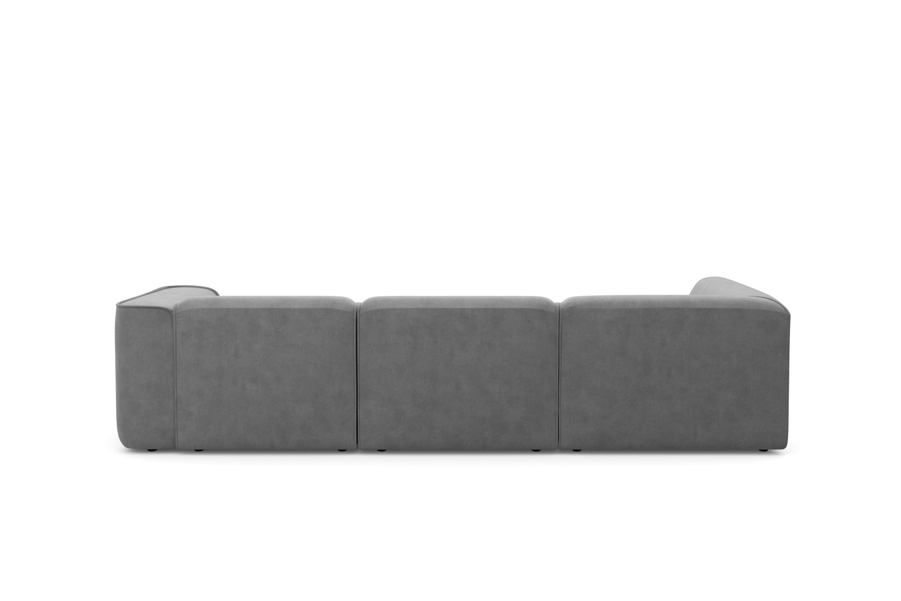 RAUM.ID Hoekbank Merid L-vorm, altijd uitbreidbaar met modules, B/D/H: 295/162/70 cm