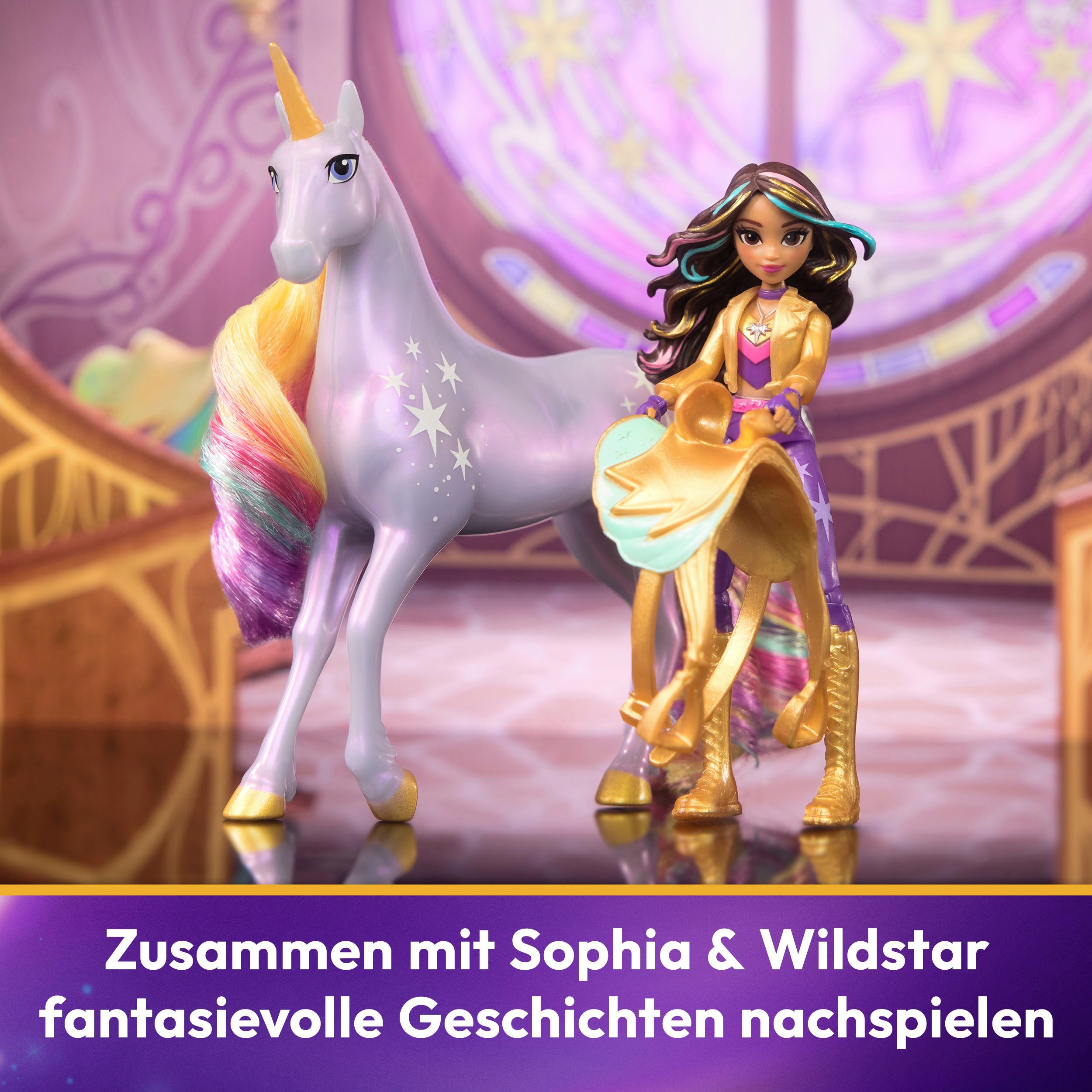 Spin Master Aankleedpop Unicorn Academy - Small Doll & Unicorn - Sophia & Wildstar