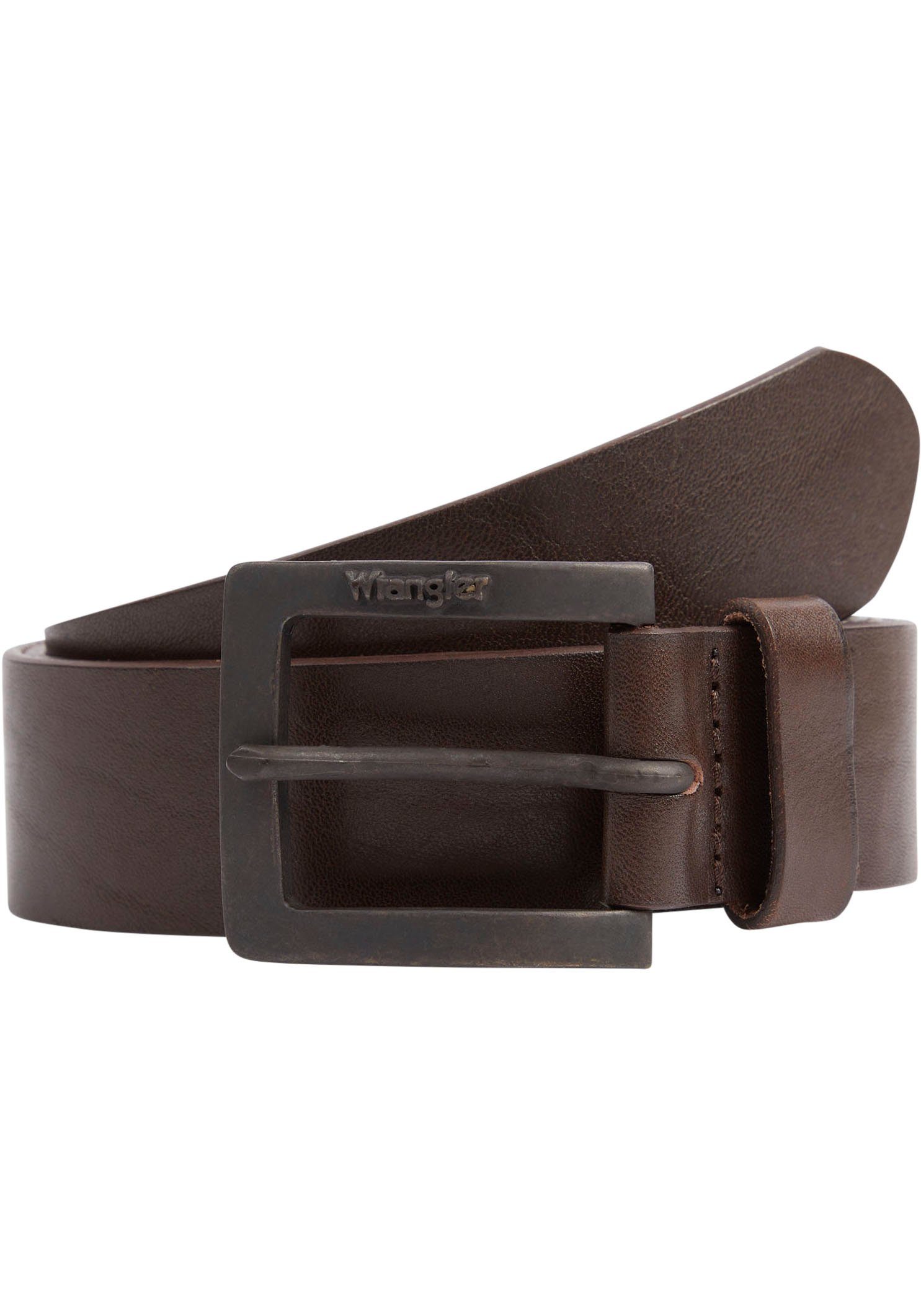Wrangler Leren riem KABEL BUCKLE