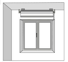 DELAVITA Duo-rolgordijn Erol in standaardmaat, met kralenrandje, monochroom, basic (1 stuk)