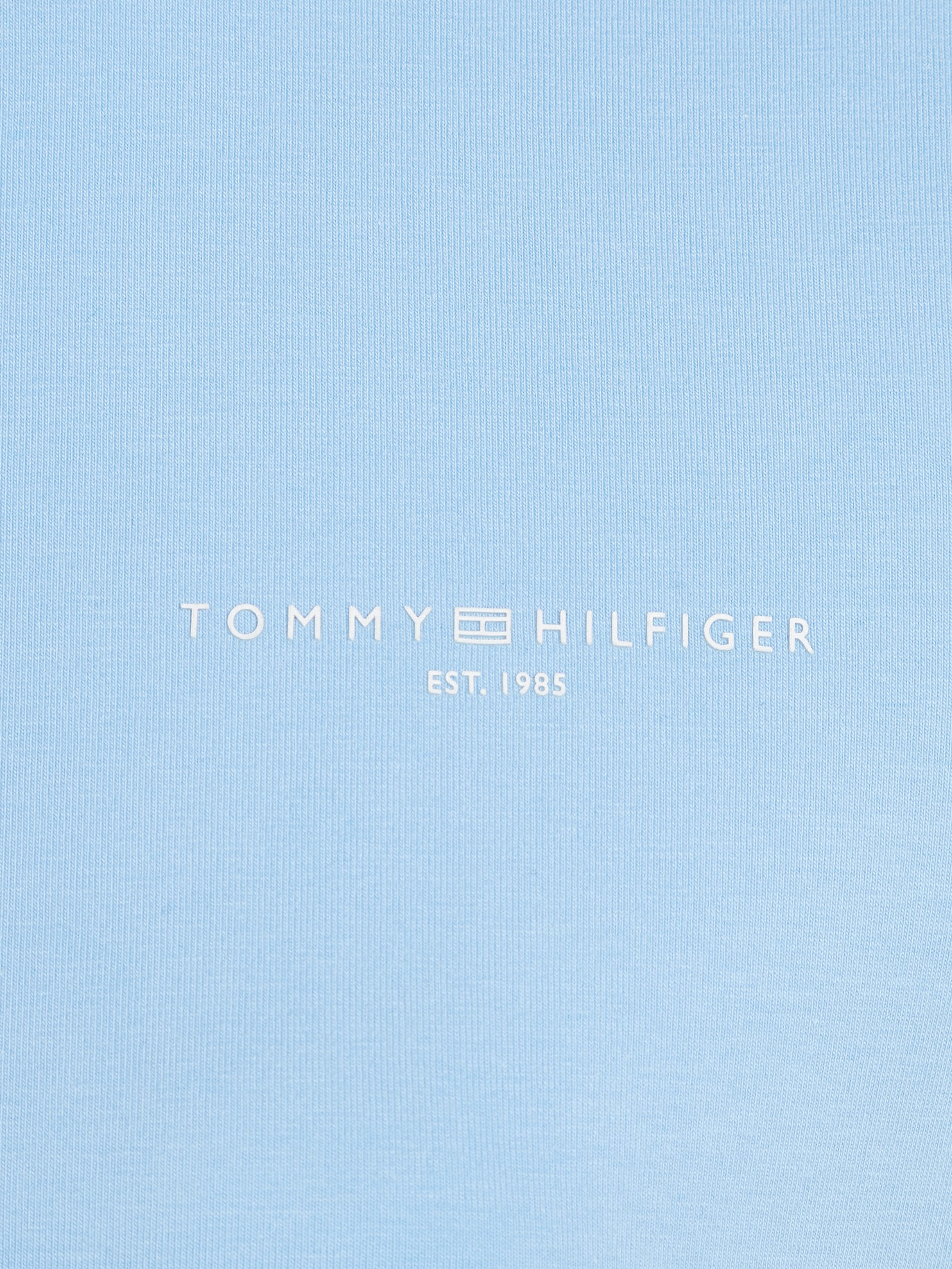 Tommy Hilfiger Shirt met ronde hals 1985 REG MINI CORP LOGO C-NK SS met tommy hilfiger logo en borduursel