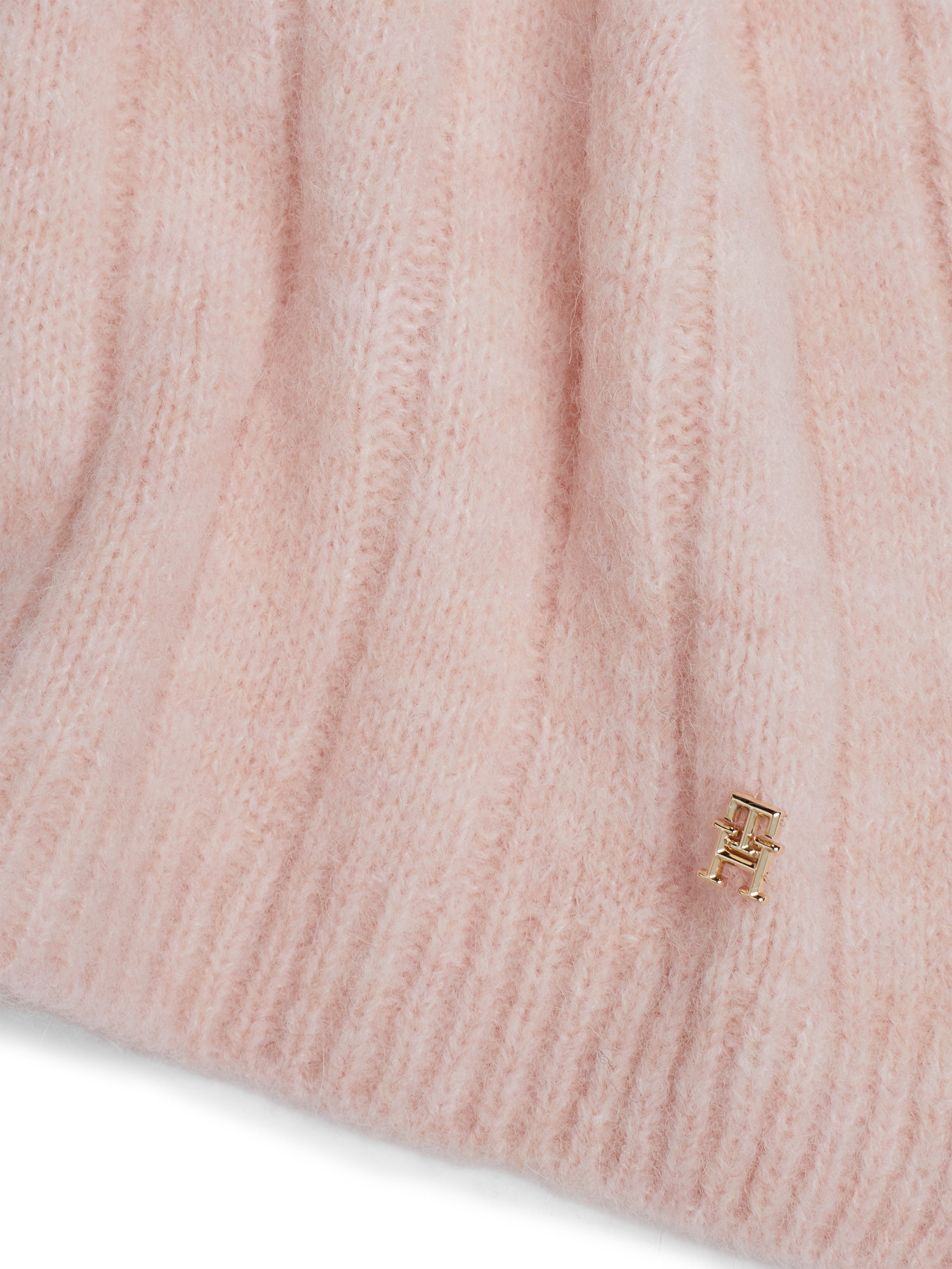 Tommy Hilfiger Gebreide sjaal TH TIMELESS SCARF met monogram-embleem