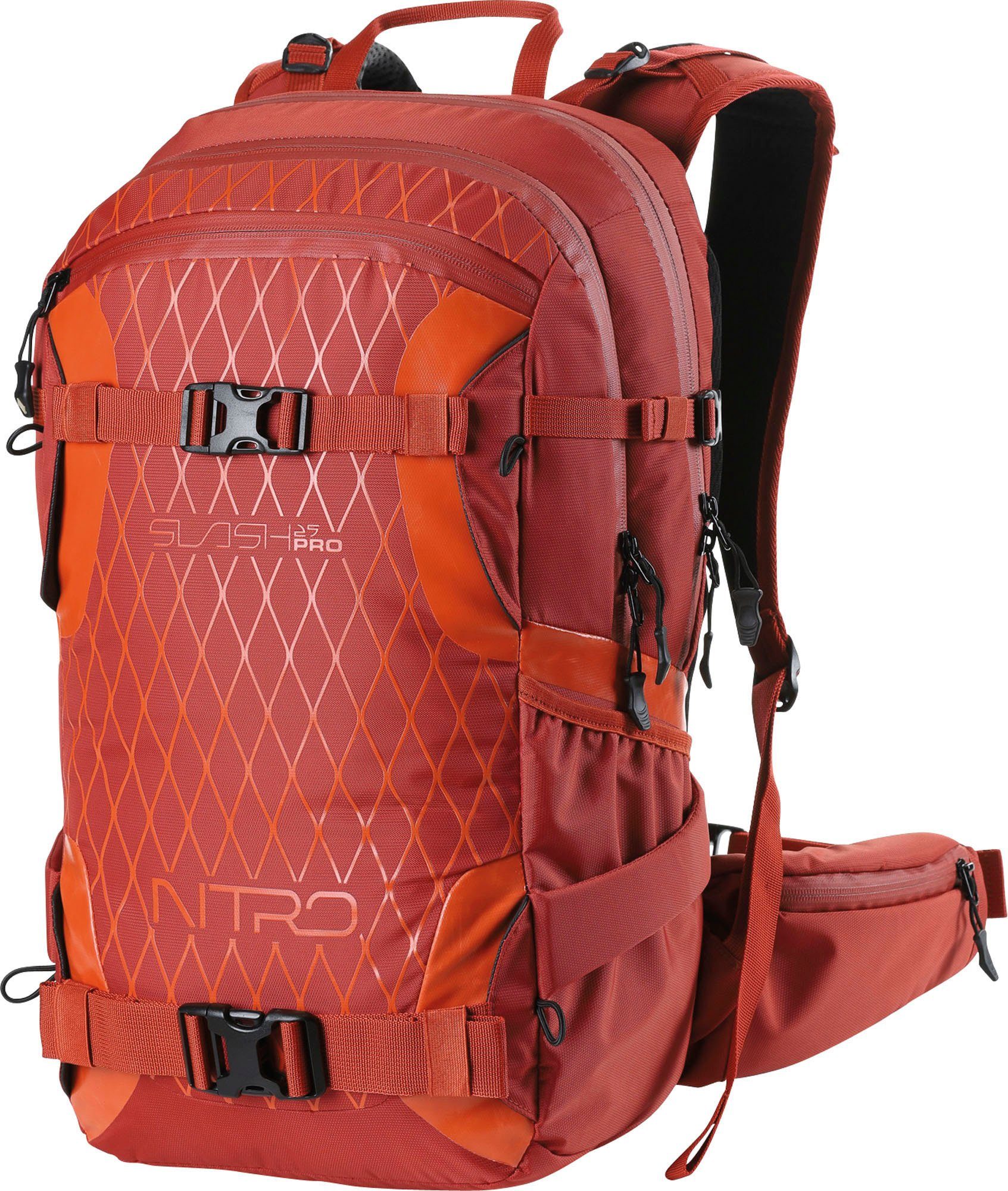 NITRO Vrijetijdsrugzak Slash 25 Pro Snowboardrugzak, wandeltas, vrijetijdstas, skatepack unisex rugzakken oranje
