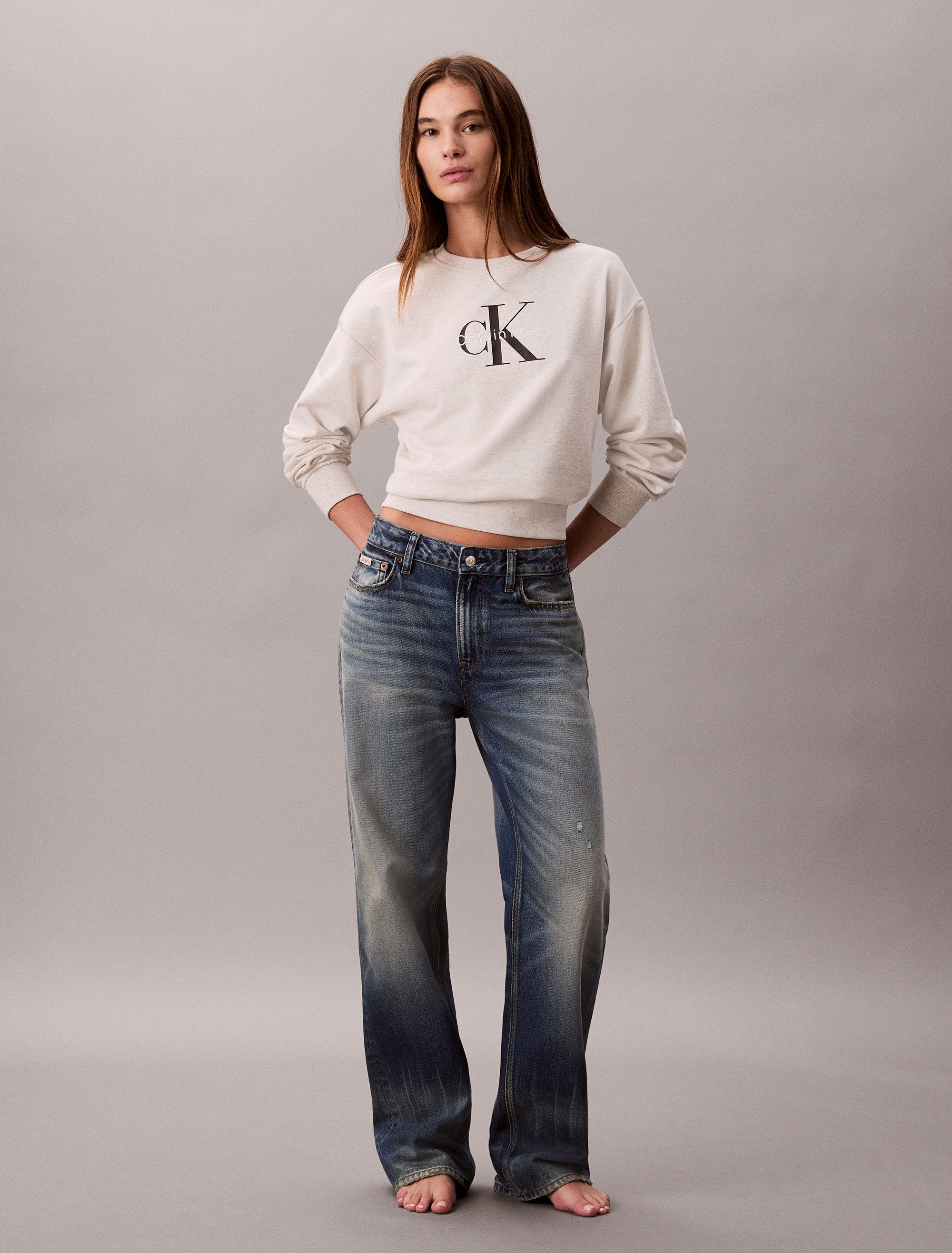 Calvin Klein Sweatshirt LS MNLG FRNCH TRRY R