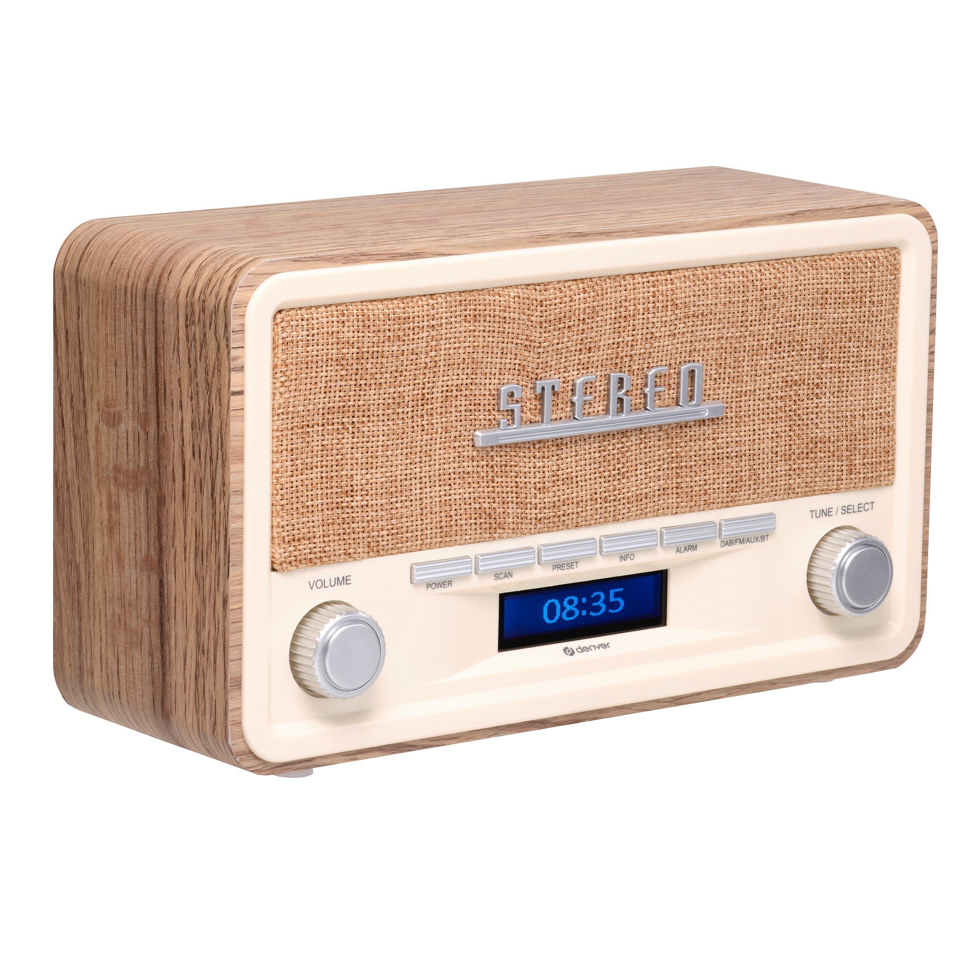 Denver Digitale radio DAB DAB-18 geïntegreerde dab+ en fm-tuner, bluetooth