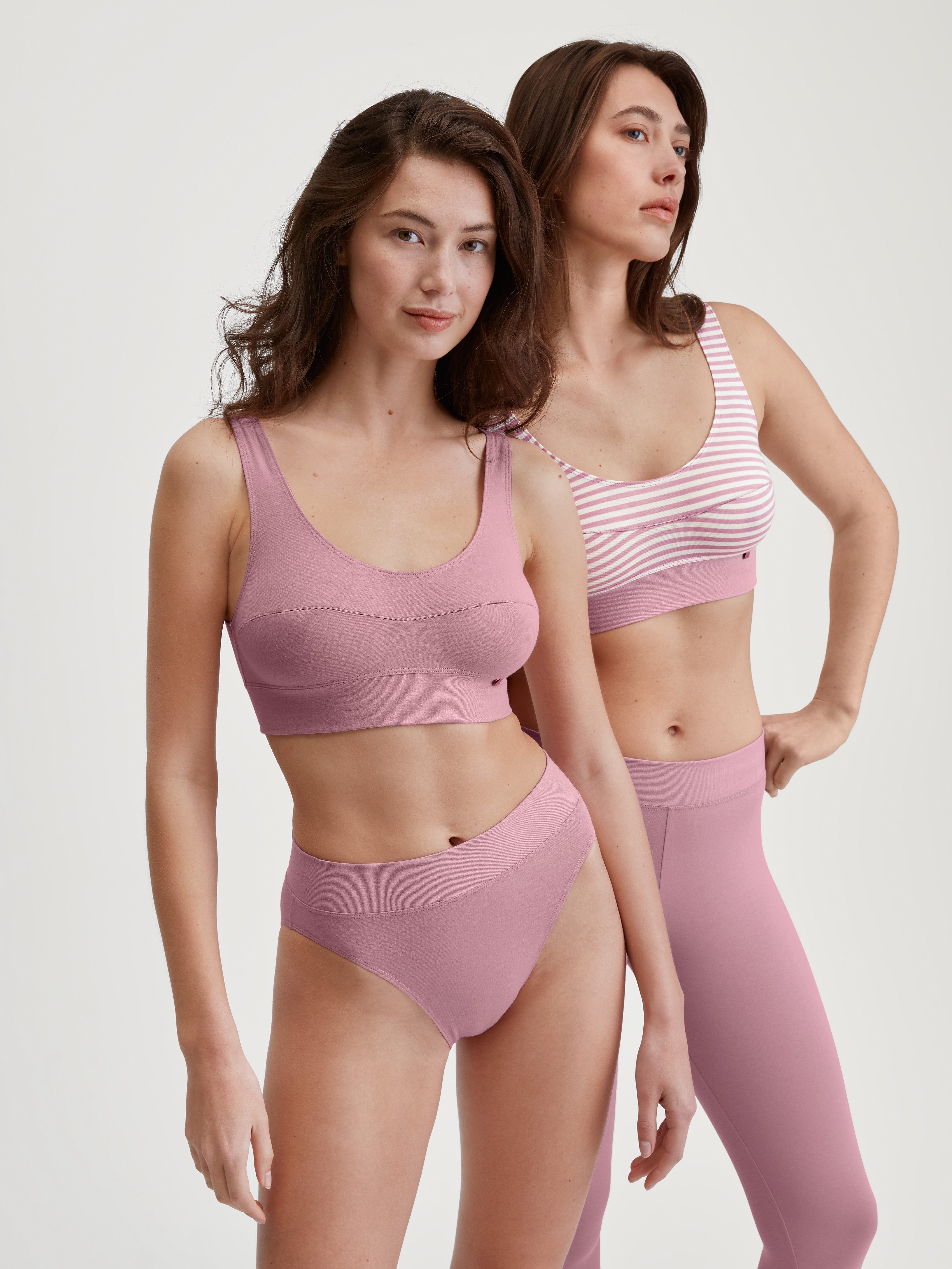 CALIDA Bustier Elastic brede onderborstband, zonder beugel, katoenmix