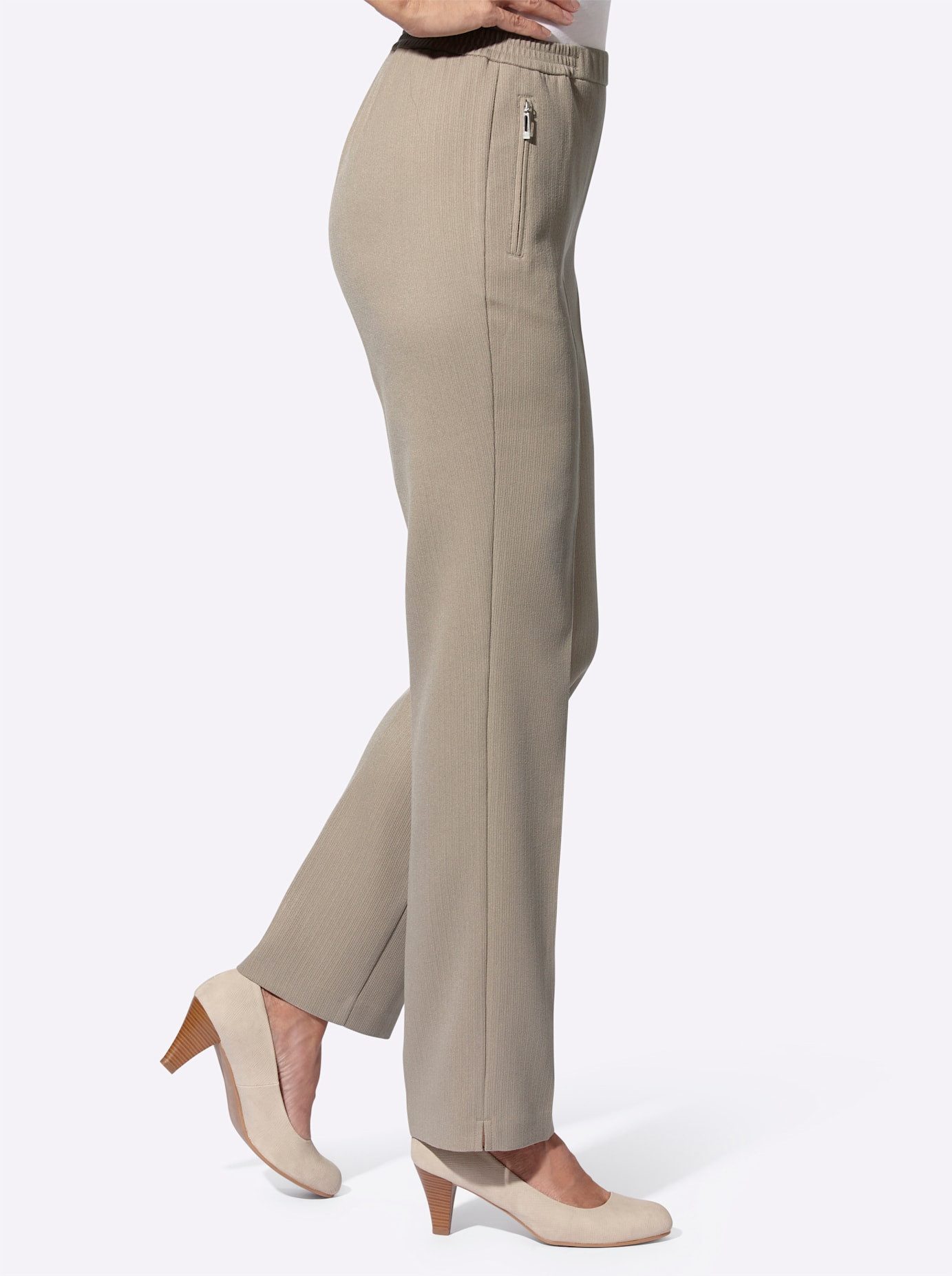 Classic Basics Pantalon met vouw