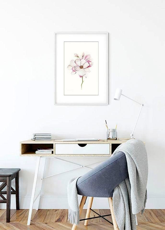 Komar Wanddecoratie Magnolia Blossom Wanddecoratie - zonder lijst (1 stuk)