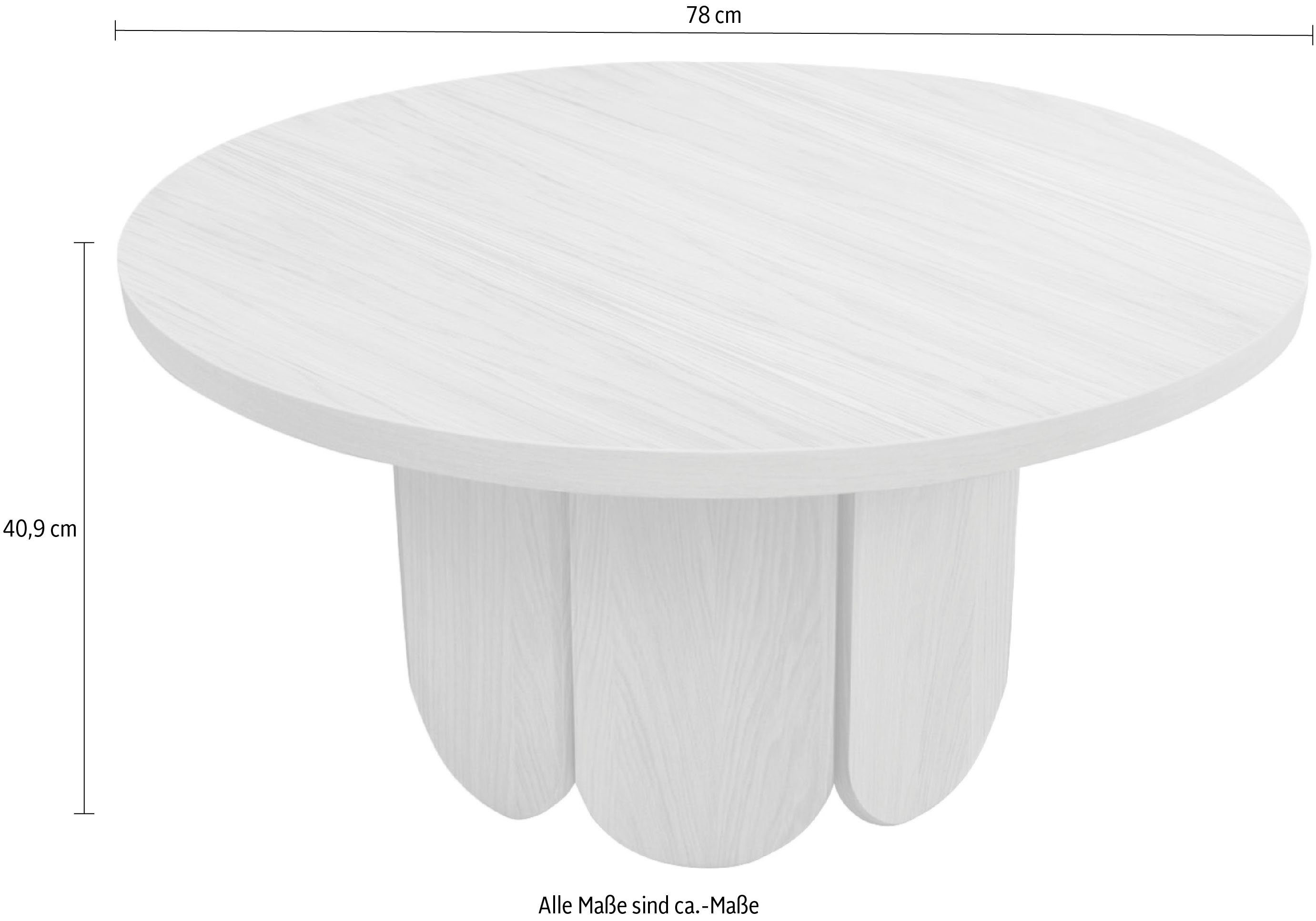 Woodman Salontafel Soft uniek ontwerp, breedte 78 cm