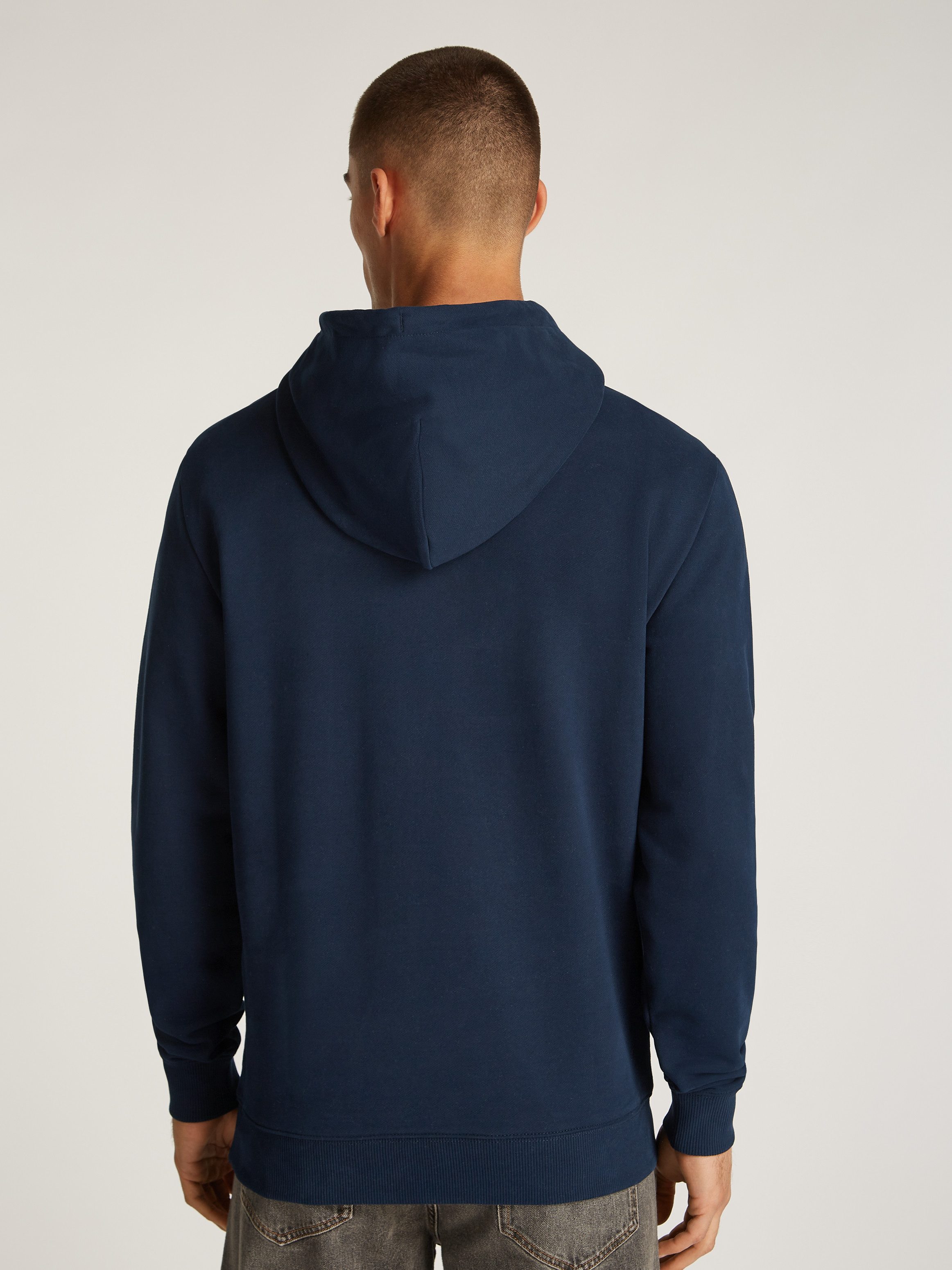 Tommy Jeans Plus Hoodie TJM REG ENTRY GRAPHIC HOODIE EXT in grote maten, logoprint, kangoeroezak