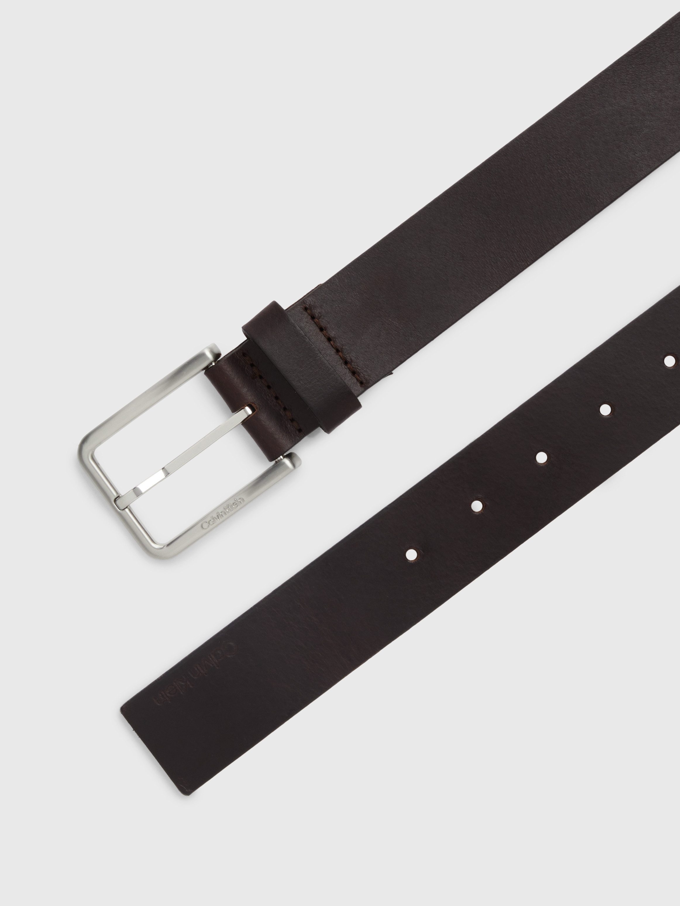 Calvin Klein Leren riem uit geolied nerfleer