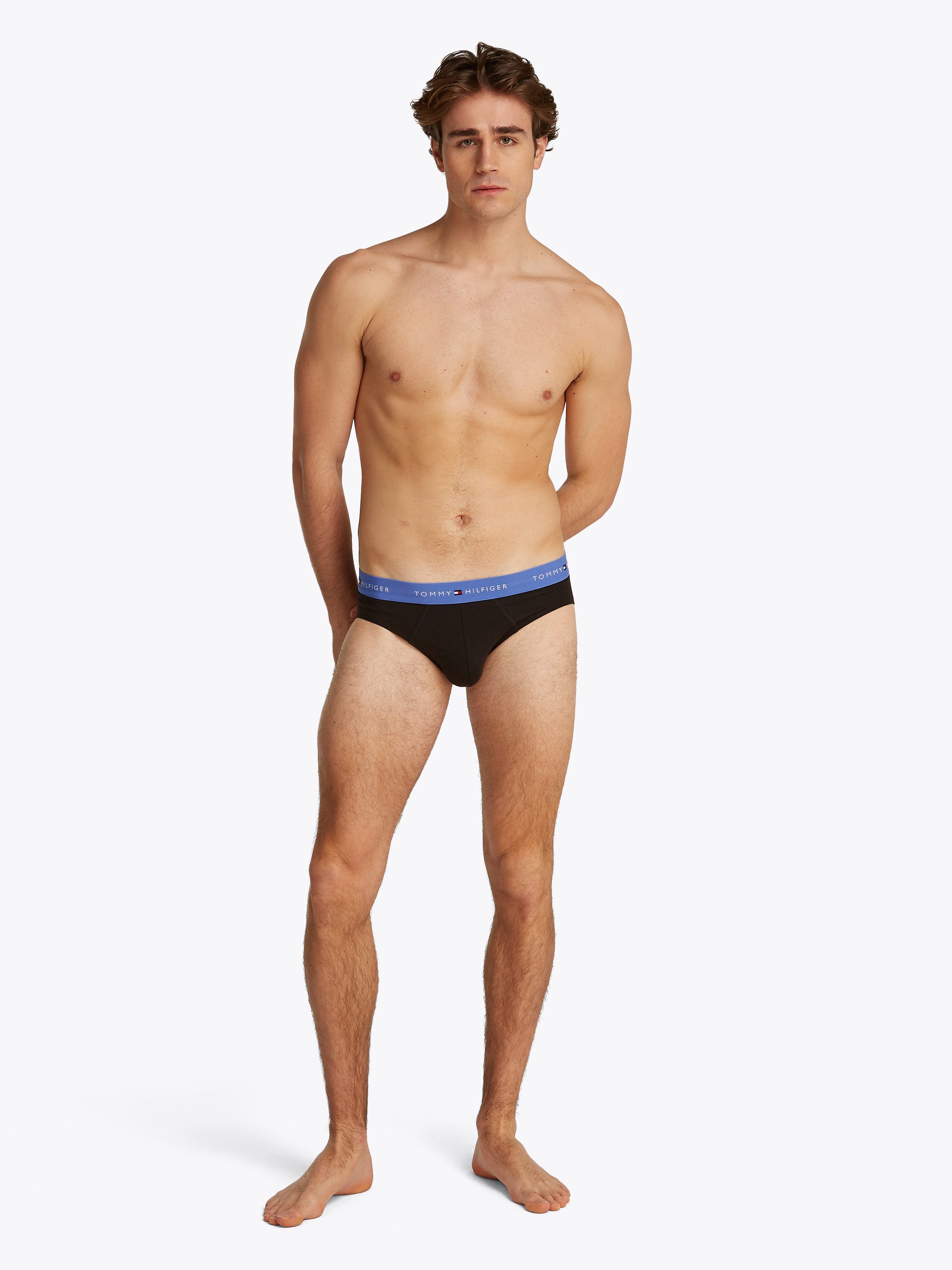 Tommy Hilfiger Underwear Slip 5P BRIEF met contrasterende logo-band (5 stuks, Set van 5)