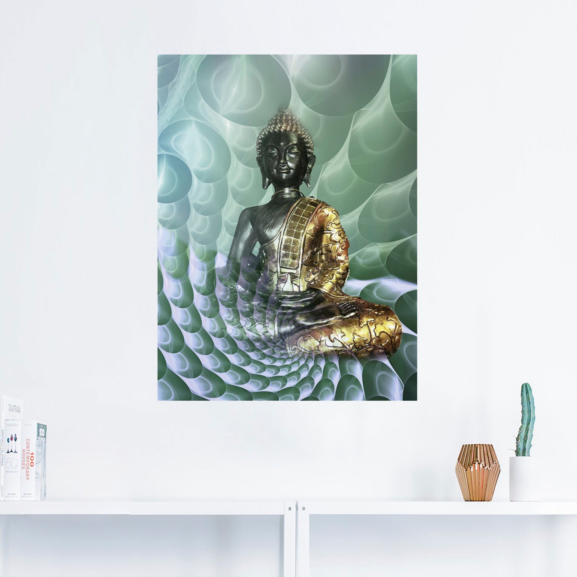 Artland Artprint Boeddha’s droomwereld CB als artprint van aluminium, artprint voor buiten, artprint op linnen, poster, muursticker