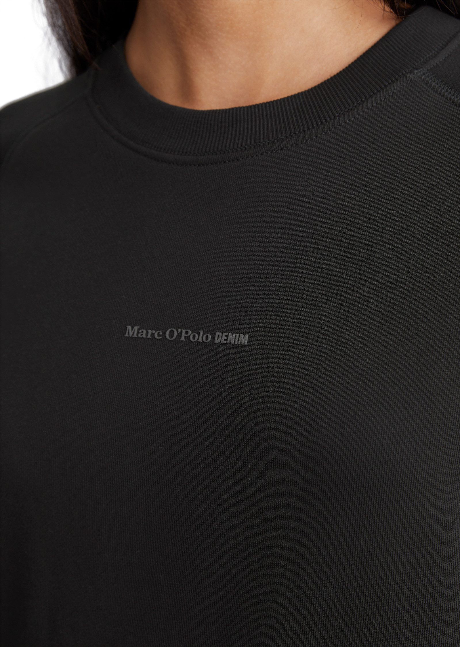 Marc O'Polo DENIM Sweatshirt In moderne O-vorm, losjes gesneden met raglanmouwen