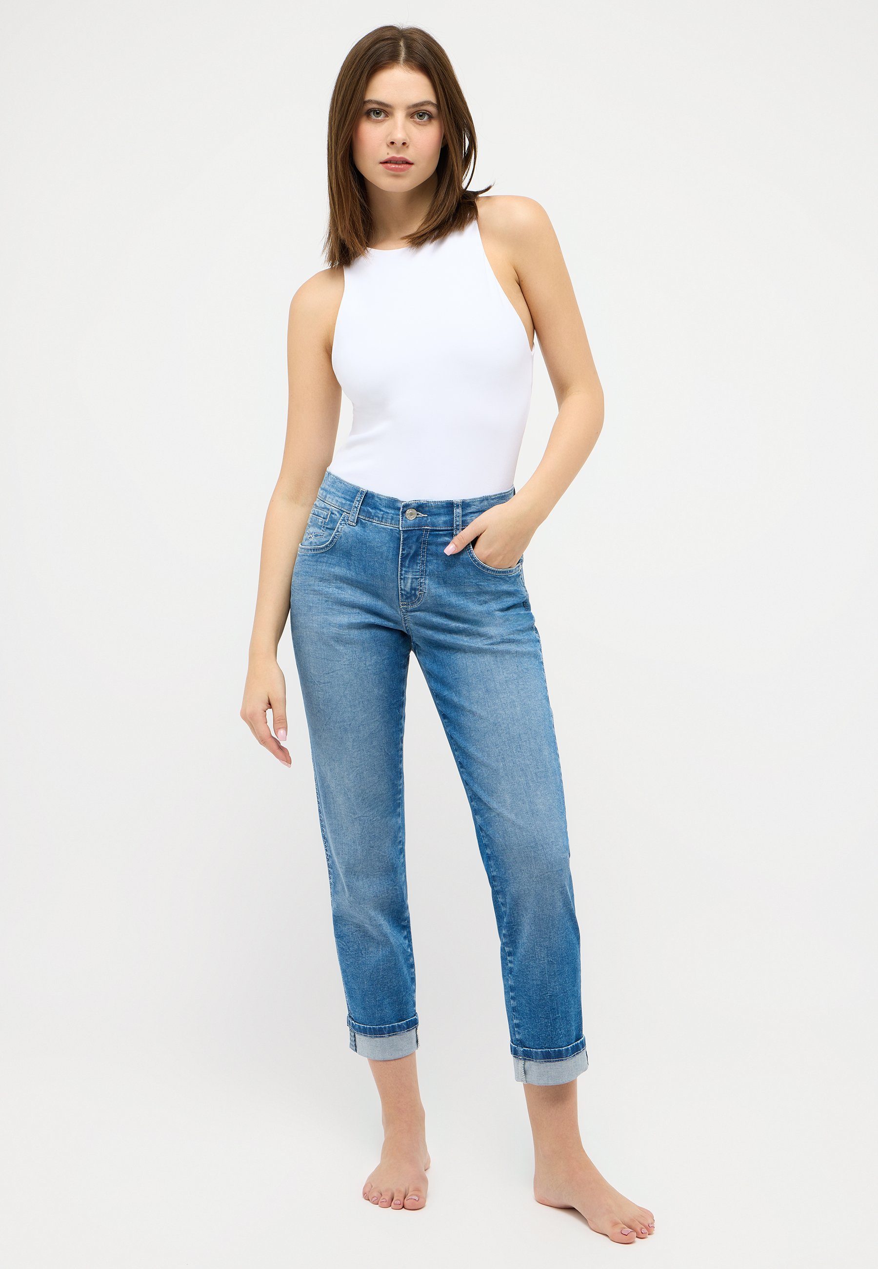 ANGELS 5-pocket jeans DARLEEN CROP TU RIBBON