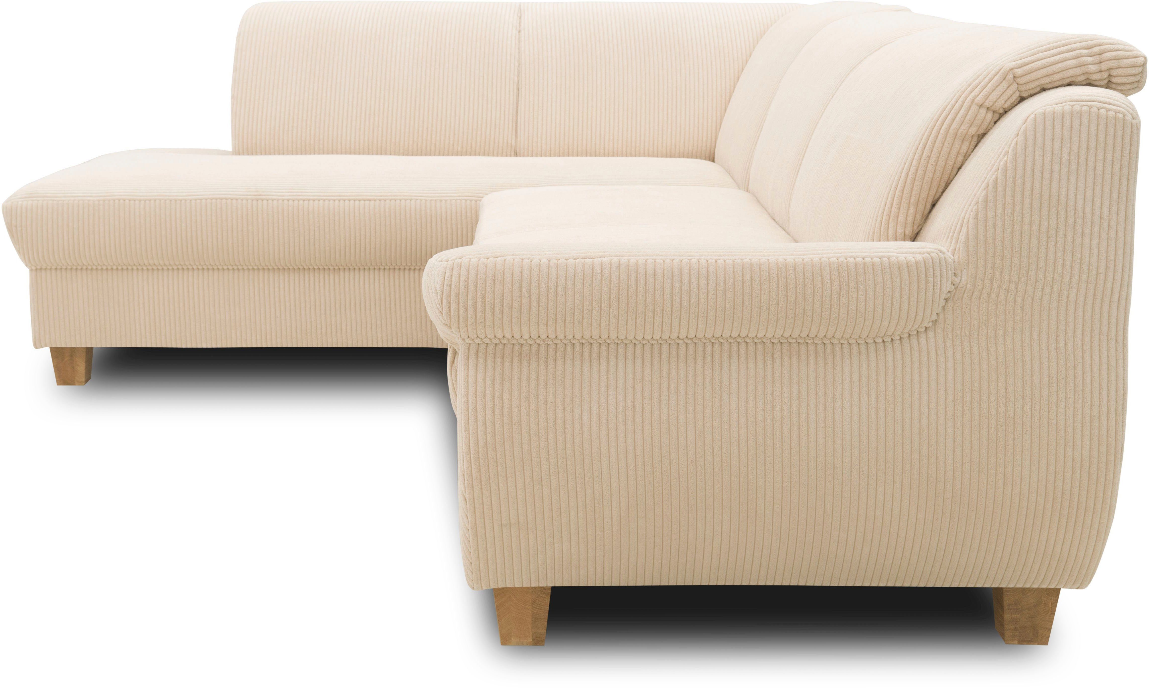 Home affaire Hoekbank Yesterday tijdloos en elegant, comfortabele armleuningen, L-vorm