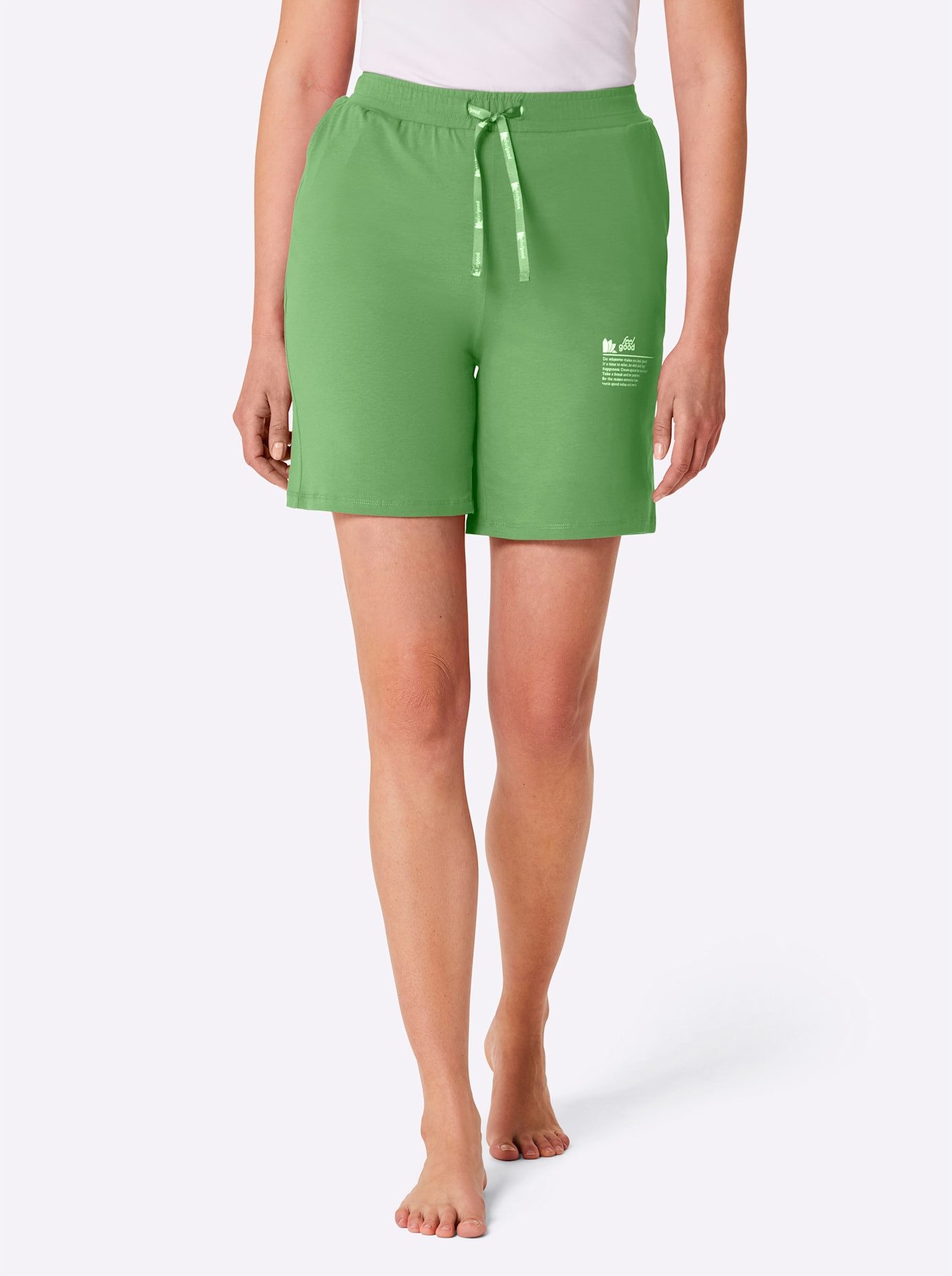 feel good Jerseybroek dames loungewear maat 40/42 groen