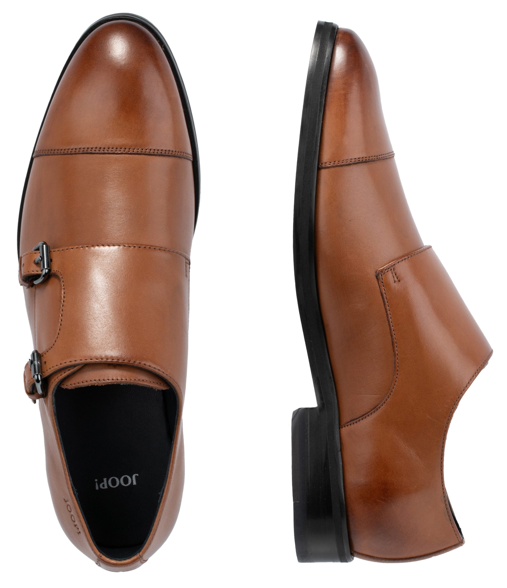 Joop! Instappers Pero kleitos monk lace up mc2 Business schoen, kostuumschoen, monk met leren binnenzool