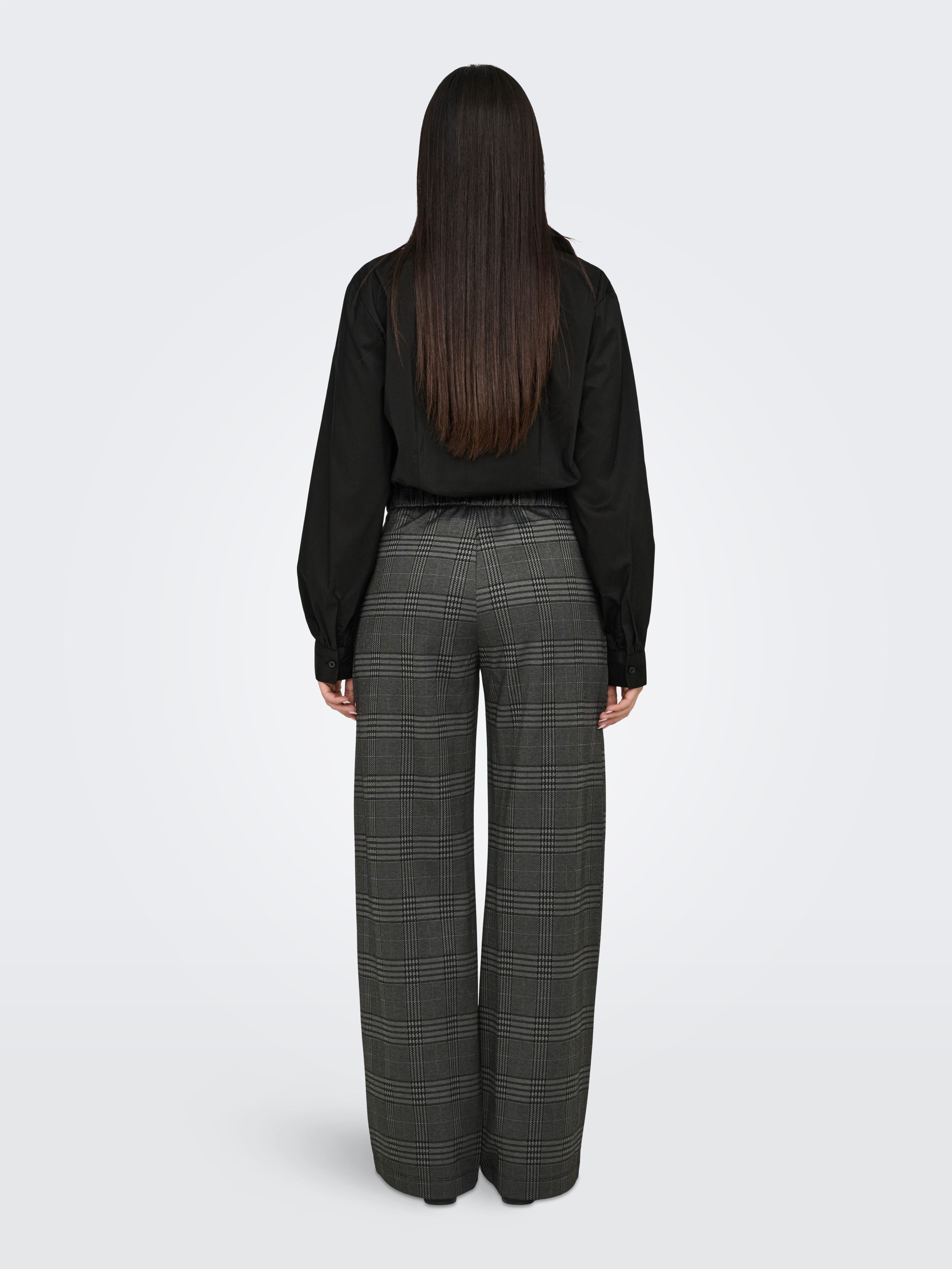 JDY Pantalon JDYGEGGO MIA LONG CHECK PANT JRS NOOS