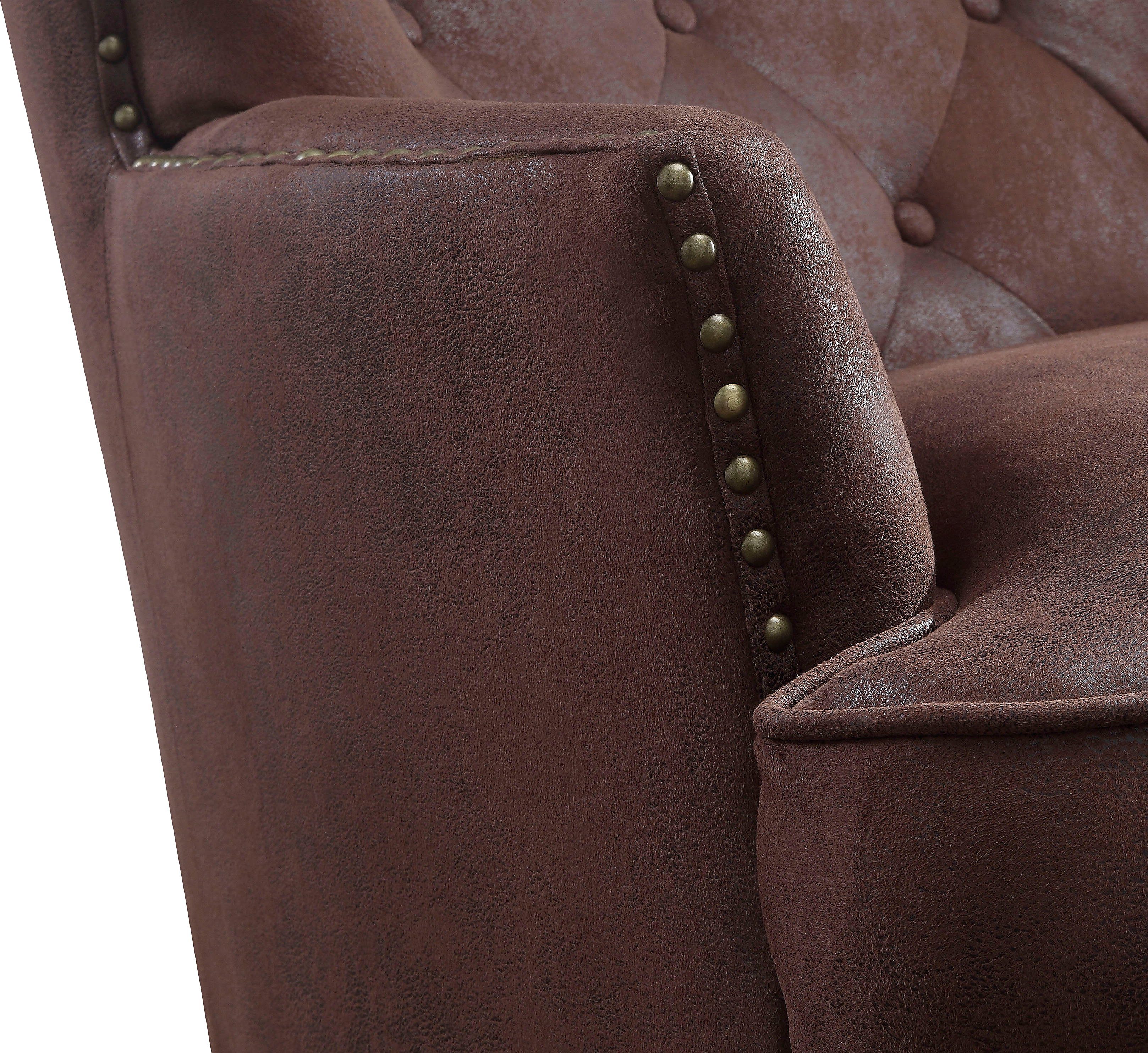 ATLANTIC home collection Fauteuil Luipaard met pocketveringskern