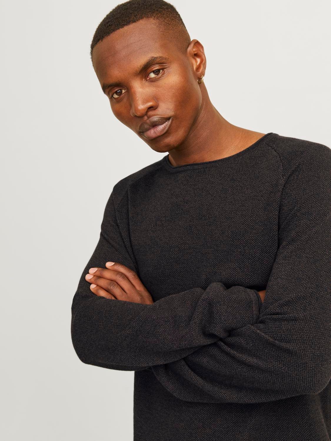 Jack & Jones Trui met ronde hals JJEHILL KNIT CREW NECK NOOS