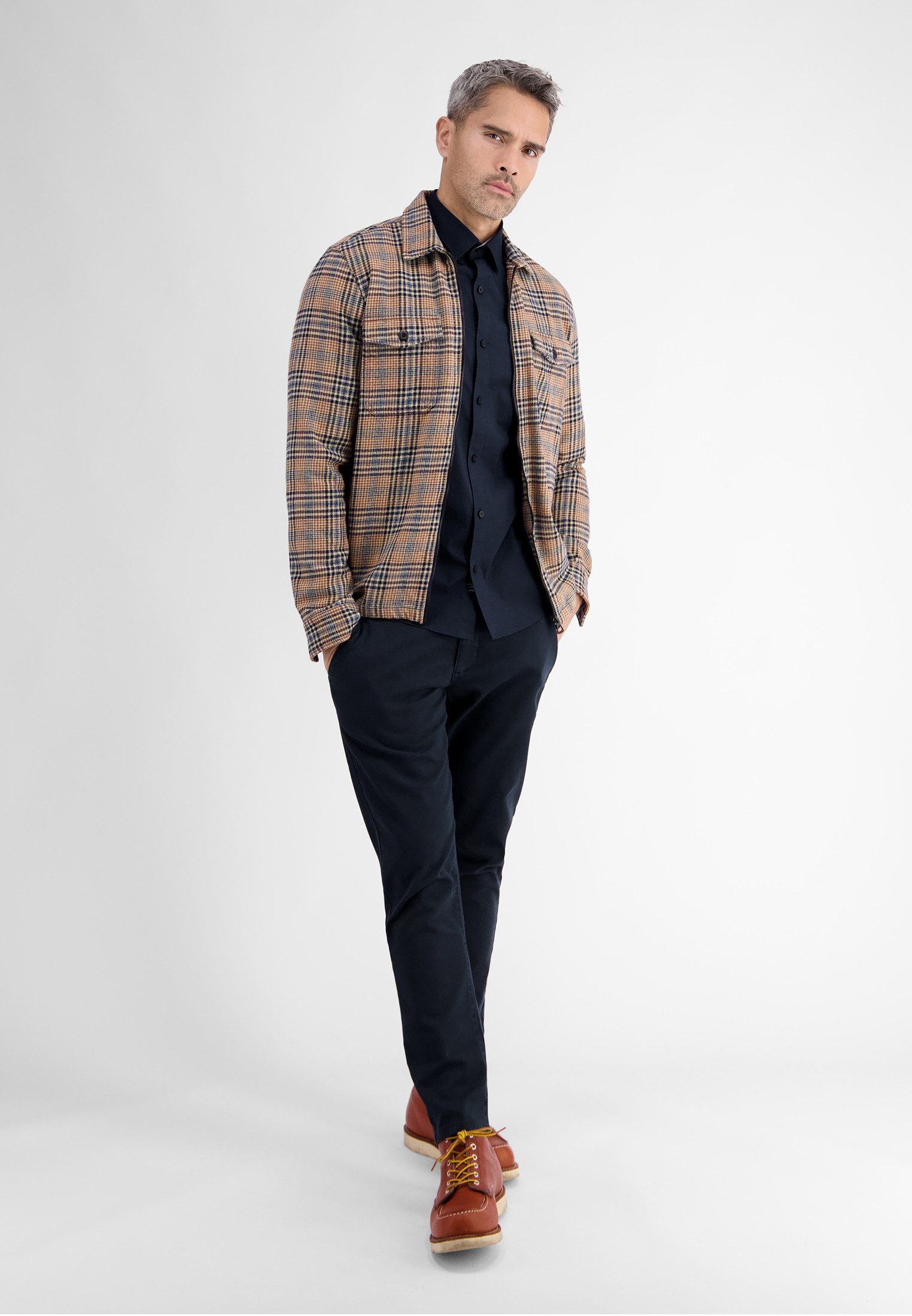 Lerros Overhemd met lange mouwen LERROS basic poplin overhemd, kentkraag
