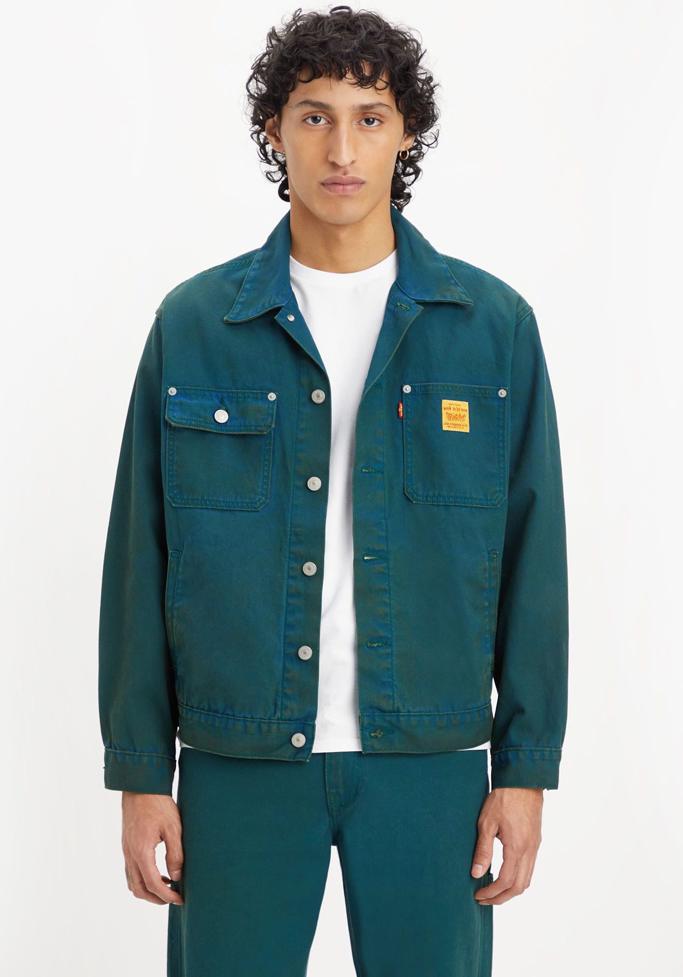 Levi's Jeansjack Sunrise Trucker heren tussenjacks maat L blauw