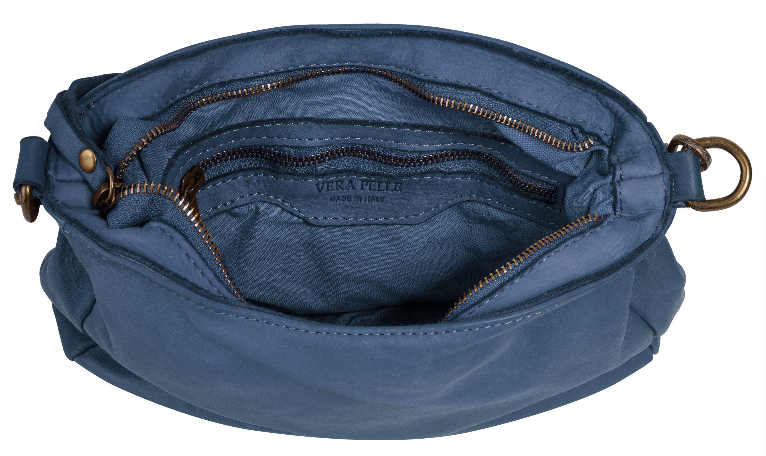 Samantha Look Schoudertas echt leer, made in italy