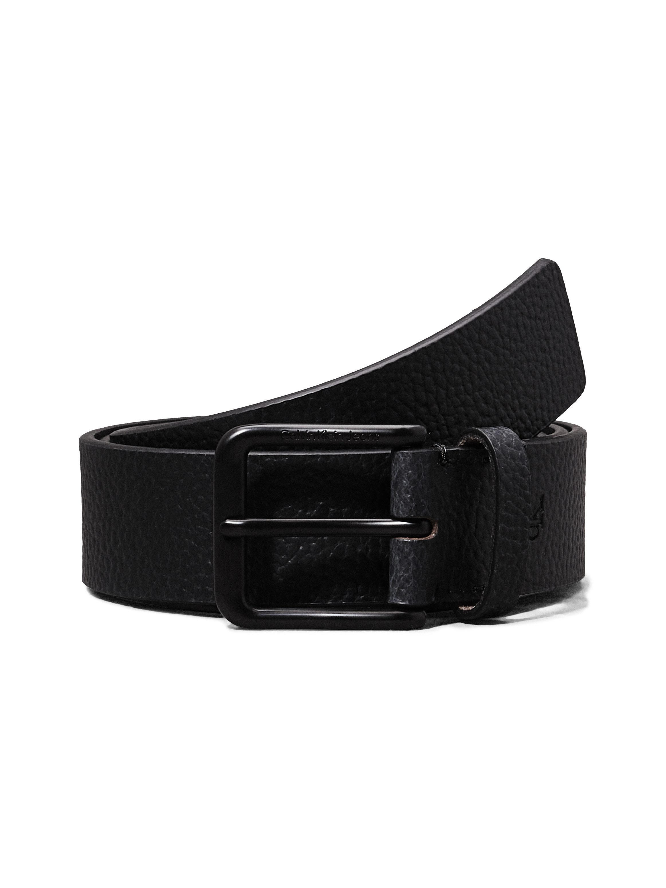 Calvin Klein Leren riem CLASSIC CASUAL BELT 35MM Logoprand, eenvoudige doornsluiting
